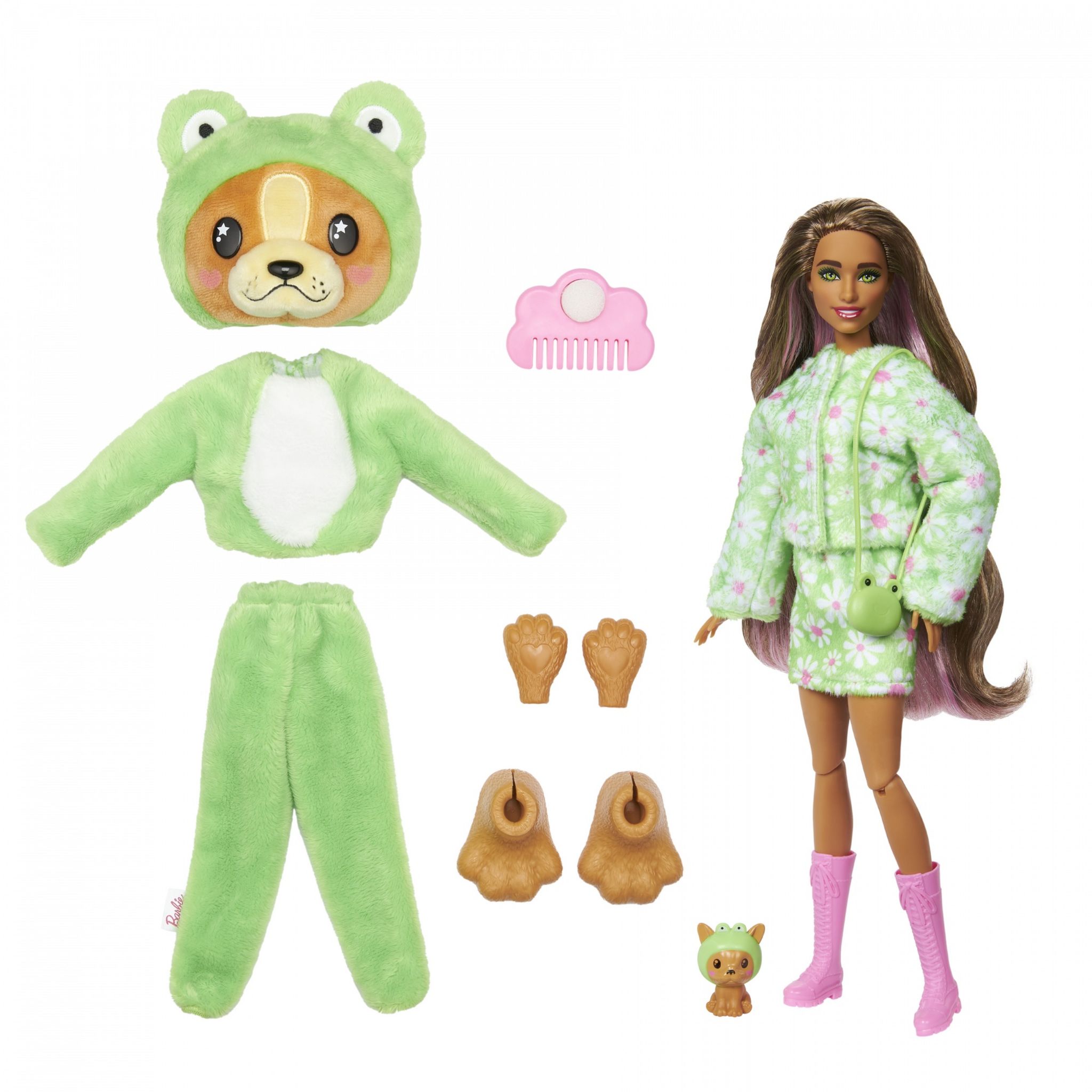 Voir la diapositive 5 : MATTEL Poupée Barbie Cutie Reveal Chiot Grenouille