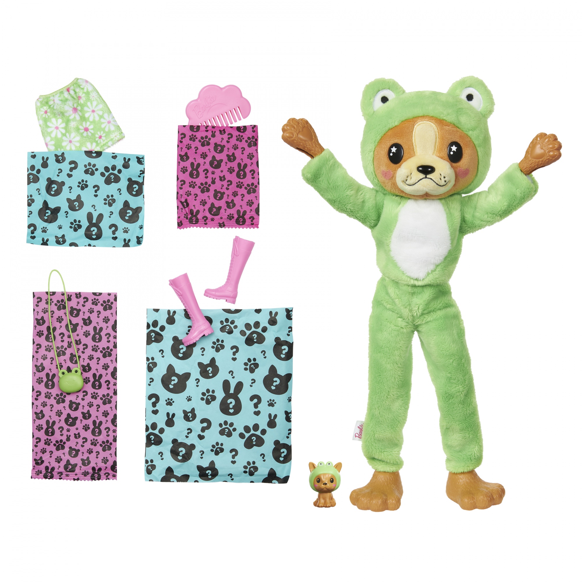 Voir la diapositive 6 : MATTEL Poupée Barbie Cutie Reveal Chiot Grenouille