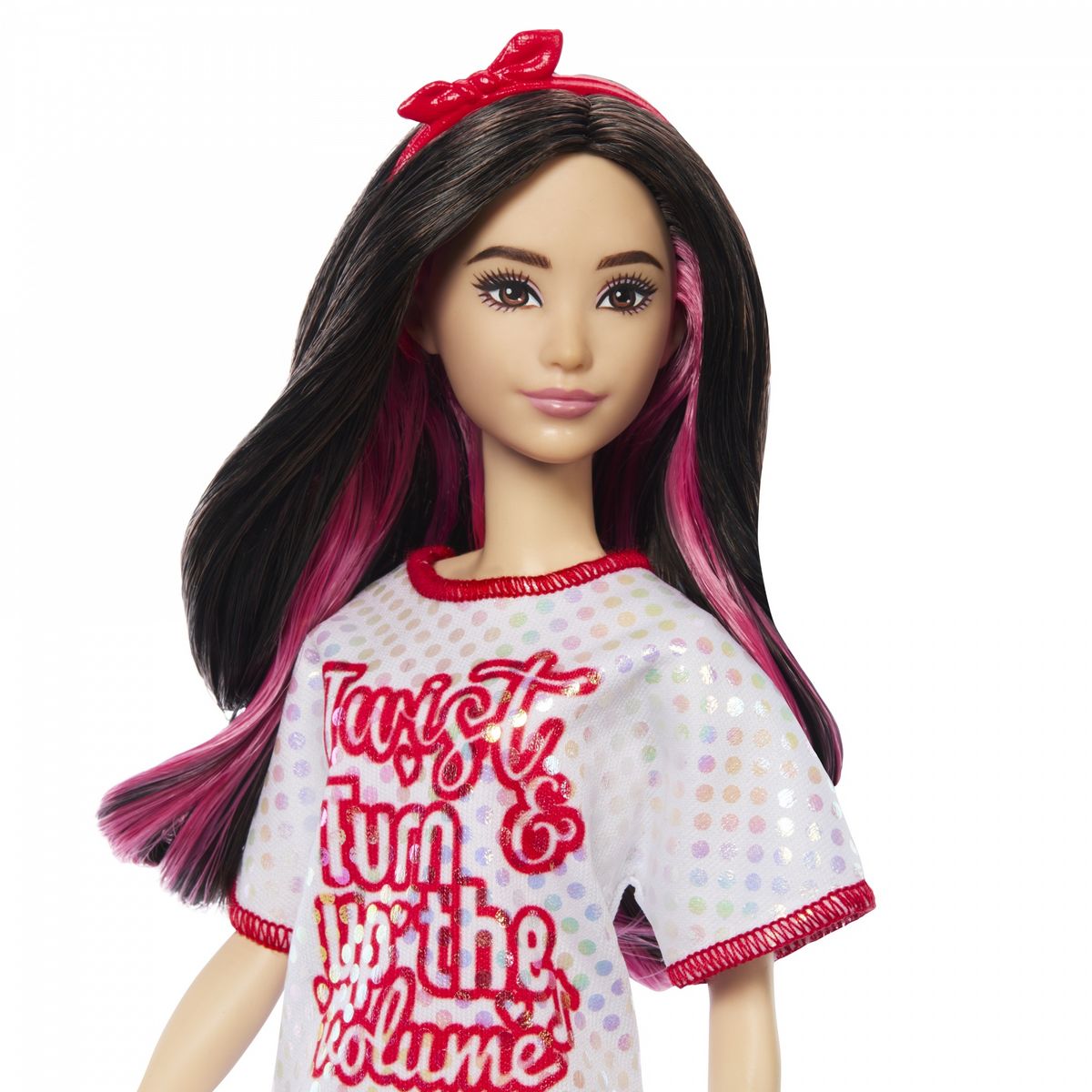 MATTEL Poupée Barbie Fashionista Robe T-Shirt