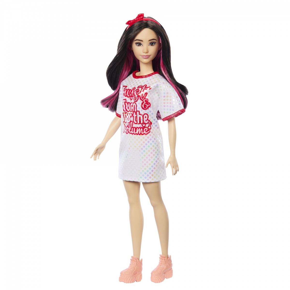 MATTEL Poupée Barbie Fashionista Robe T-Shirt