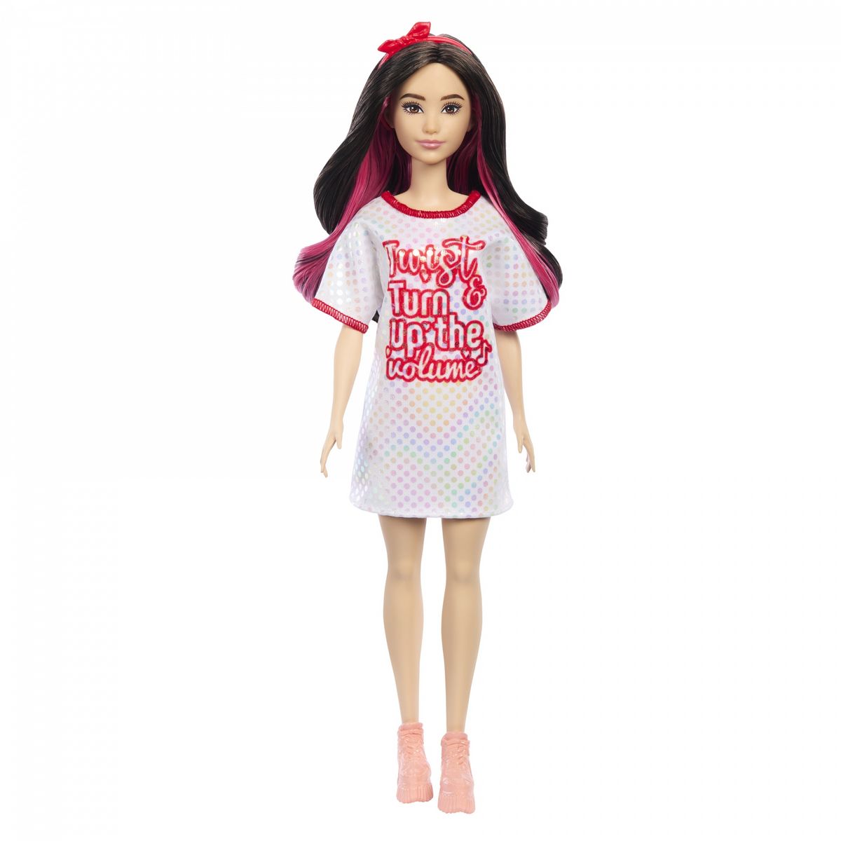 MATTEL Poupée Barbie Fashionista Robe T-Shirt