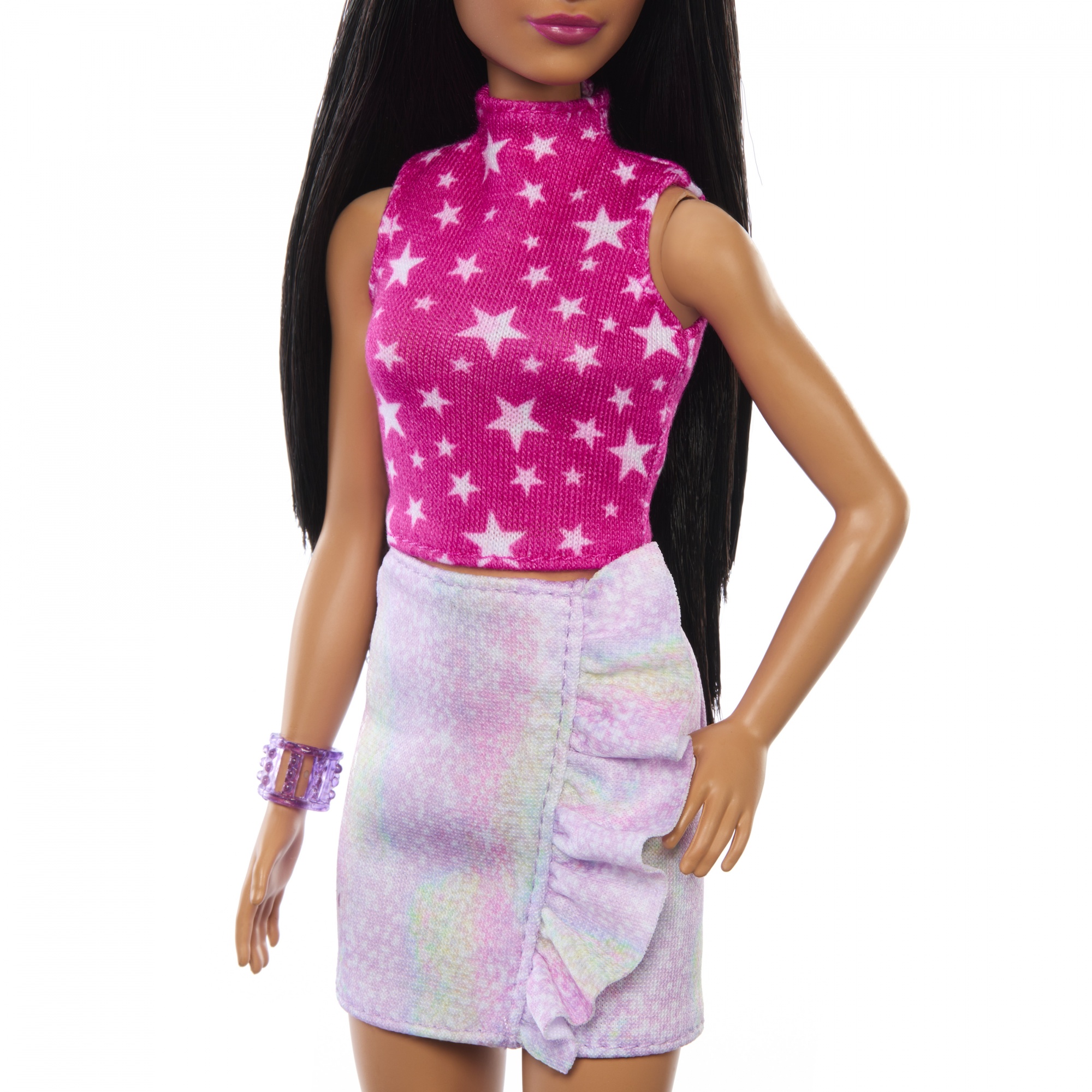 Voir la diapositive 2 : MATTEL Poupée Barbie Fashionista Top Etoilé - 65 ans Barbie