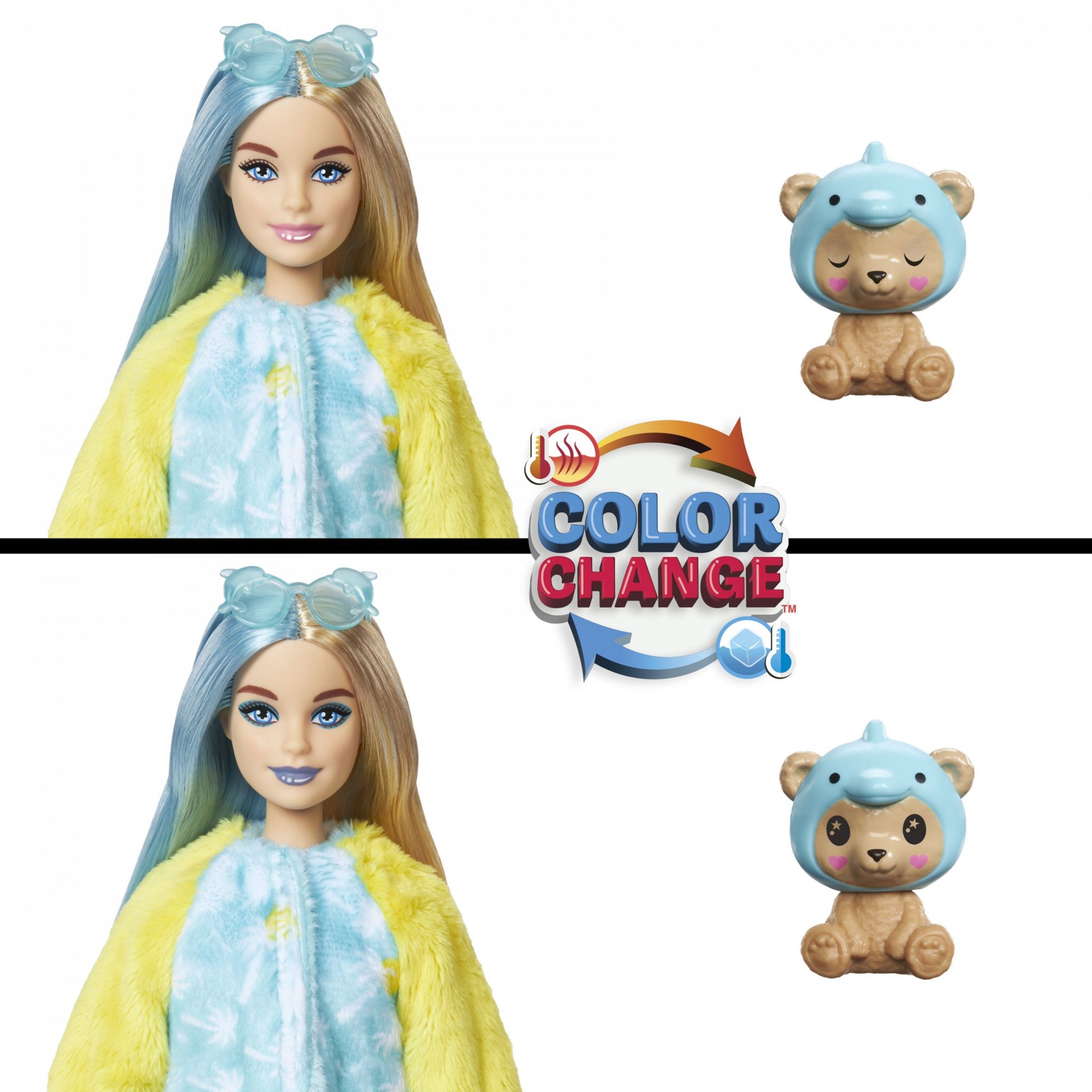 Voir la diapositive 3 : MATTEL Poupée Barbie Cutie Reveal Ours Dauphin