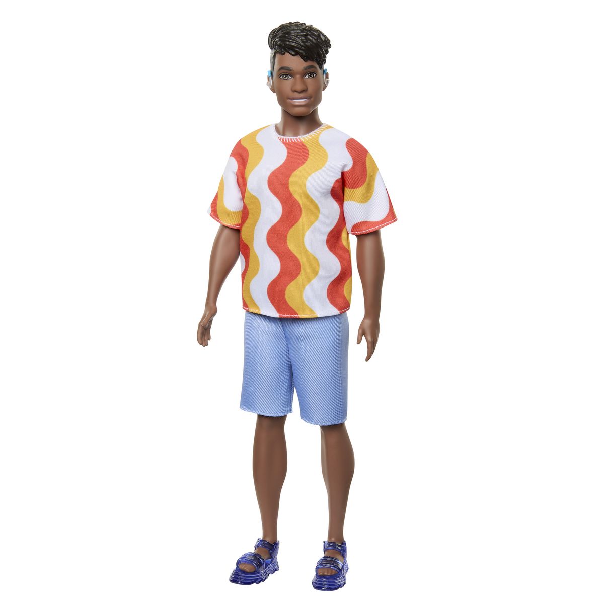MATTEL Poupée Ken Fashionista T-Shirt vagues