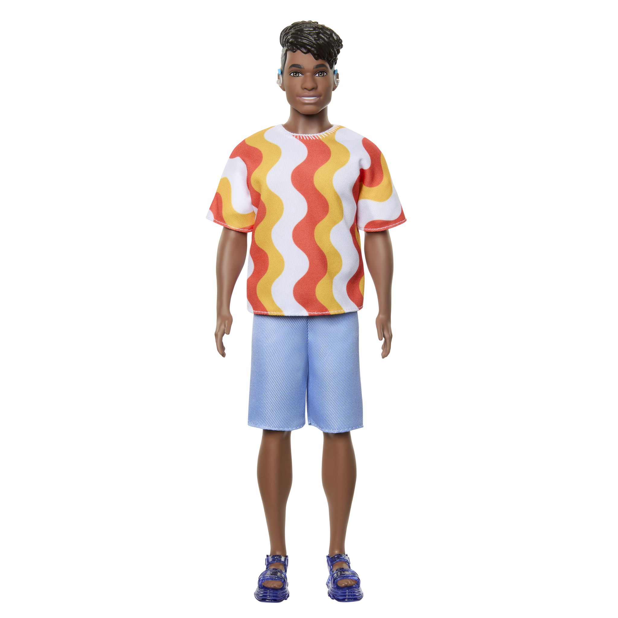 Voir la diapositive 4 : MATTEL Poupée Ken Fashionista T-Shirt vagues