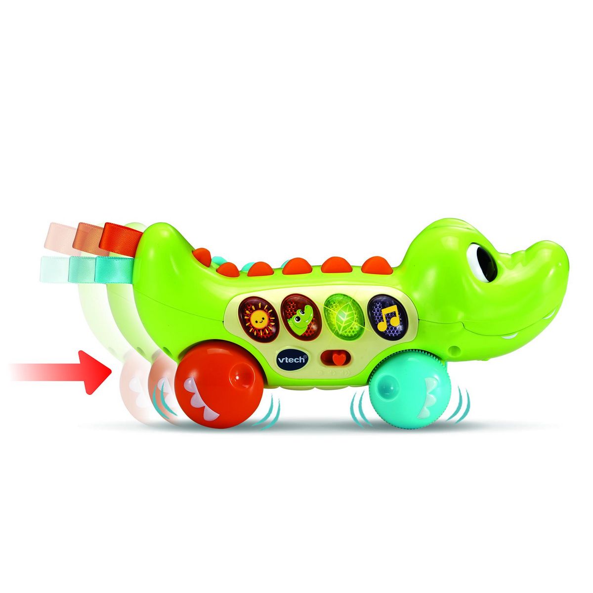 VTECH Jouet à tirer Rouli croco rigolo
