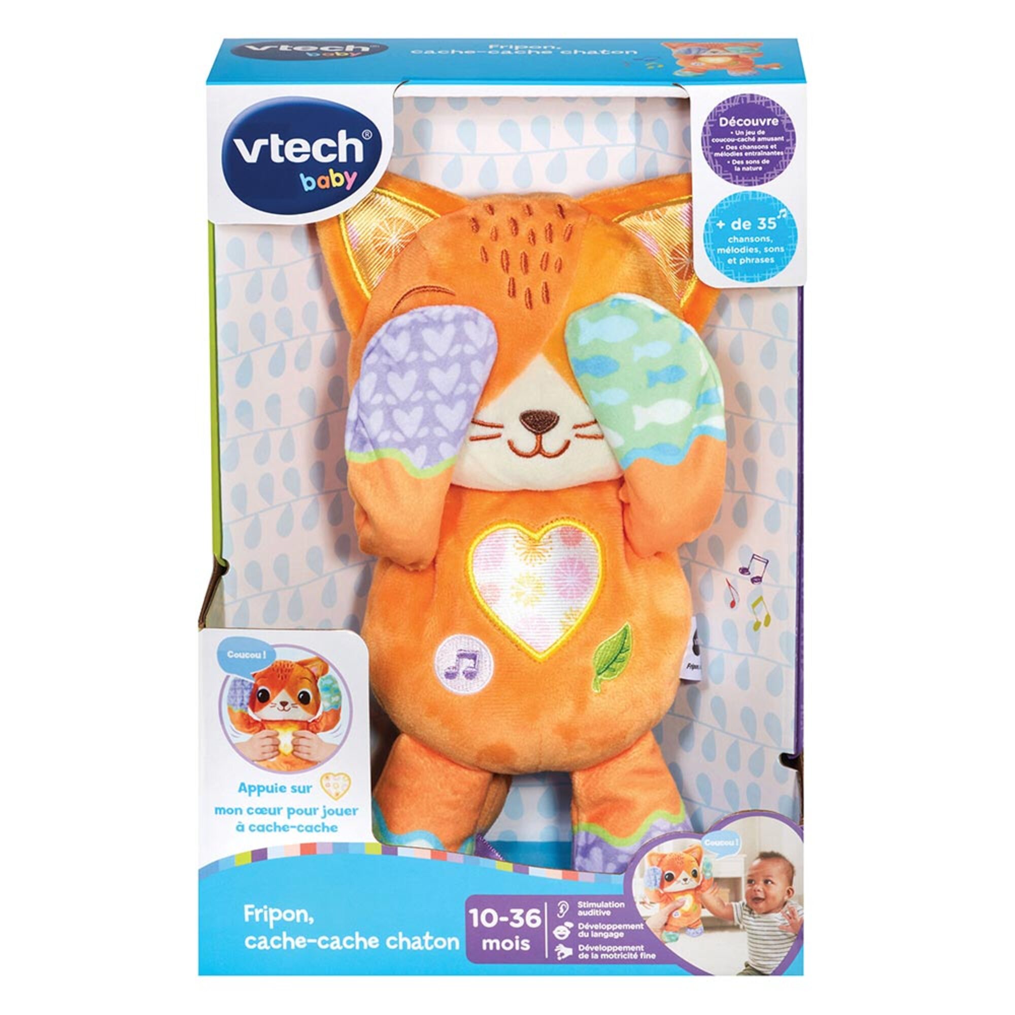 Voir la diapositive 6 : VTECH Peluche Fripon Cache-cache Chaton
