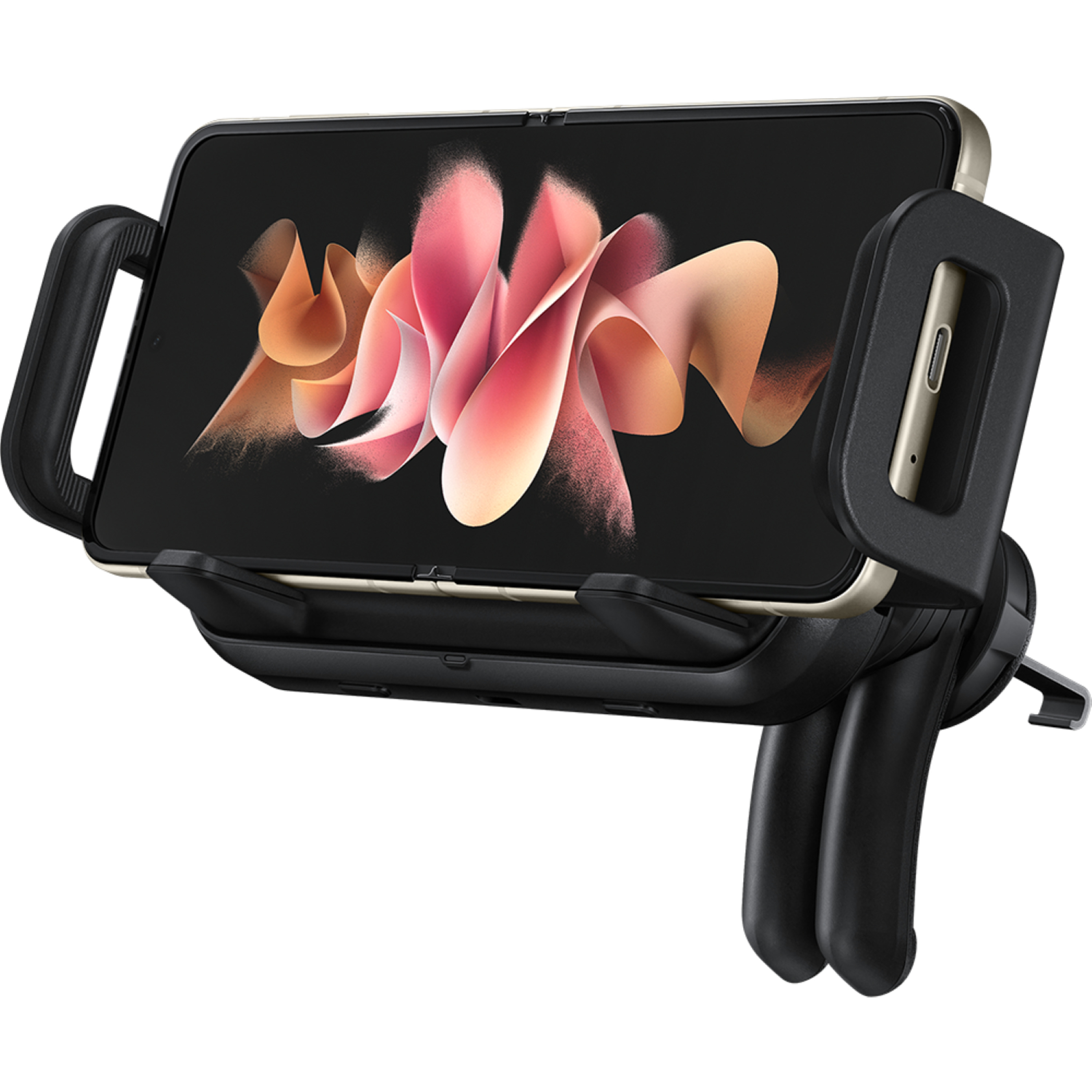 Voir la diapositive 3 : SAMSUNG Chargeur induction Support voiture 9W - Noir