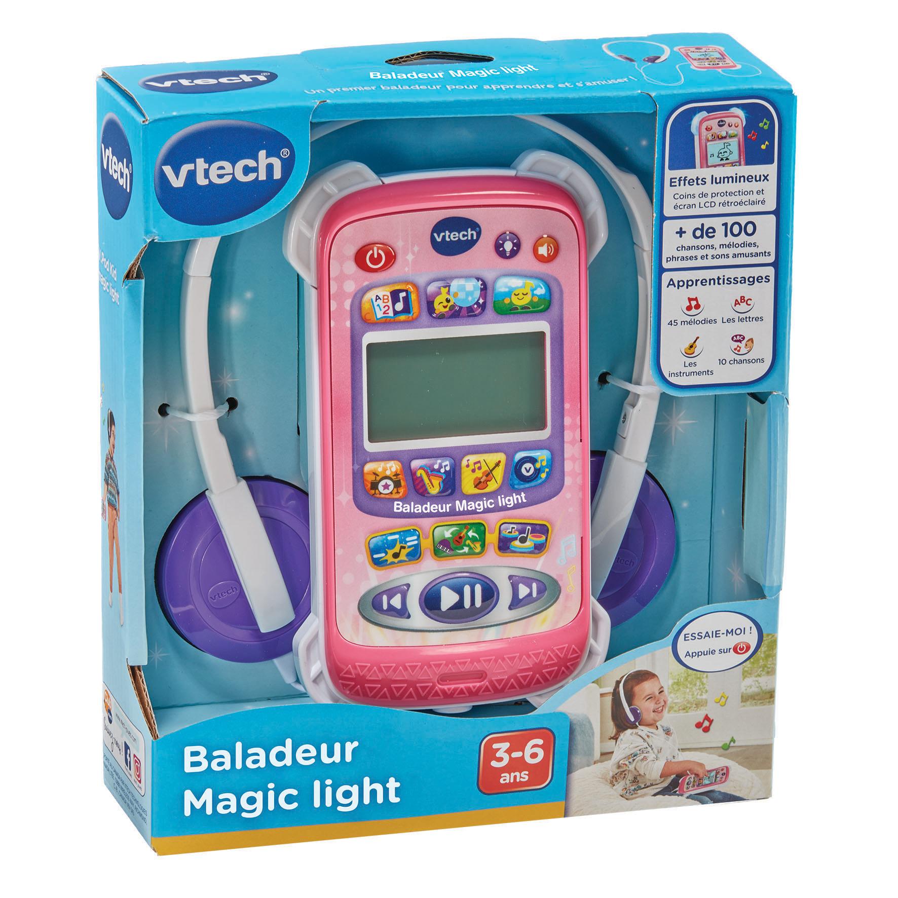 Voir la diapositive 5 : VTECH Baladeur Magic Light rose