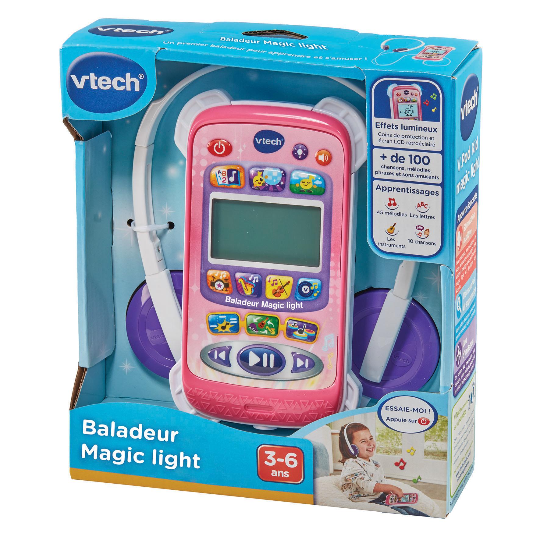 Voir la diapositive 7 : VTECH Baladeur Magic Light rose