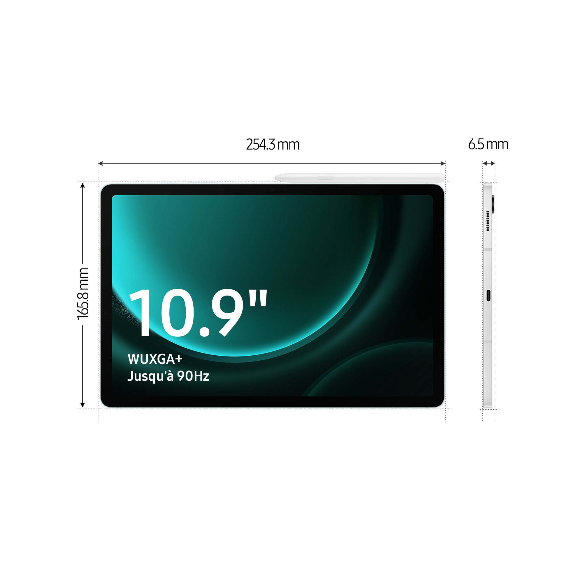 Voir la diapositive 4 : SAMSUNG Tablette GALAXY TAB S9FE 128GO - Gris
