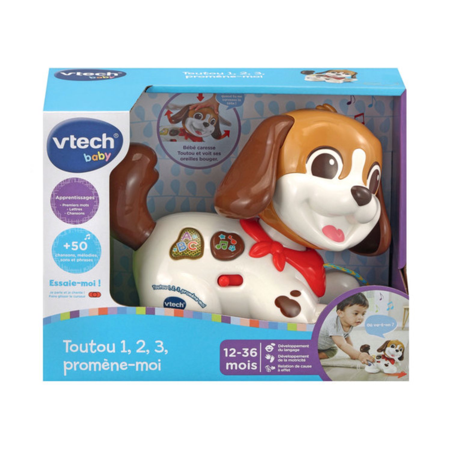 Voir la diapositive 2 : VTECH Toutou 1,2,3, promène-moi