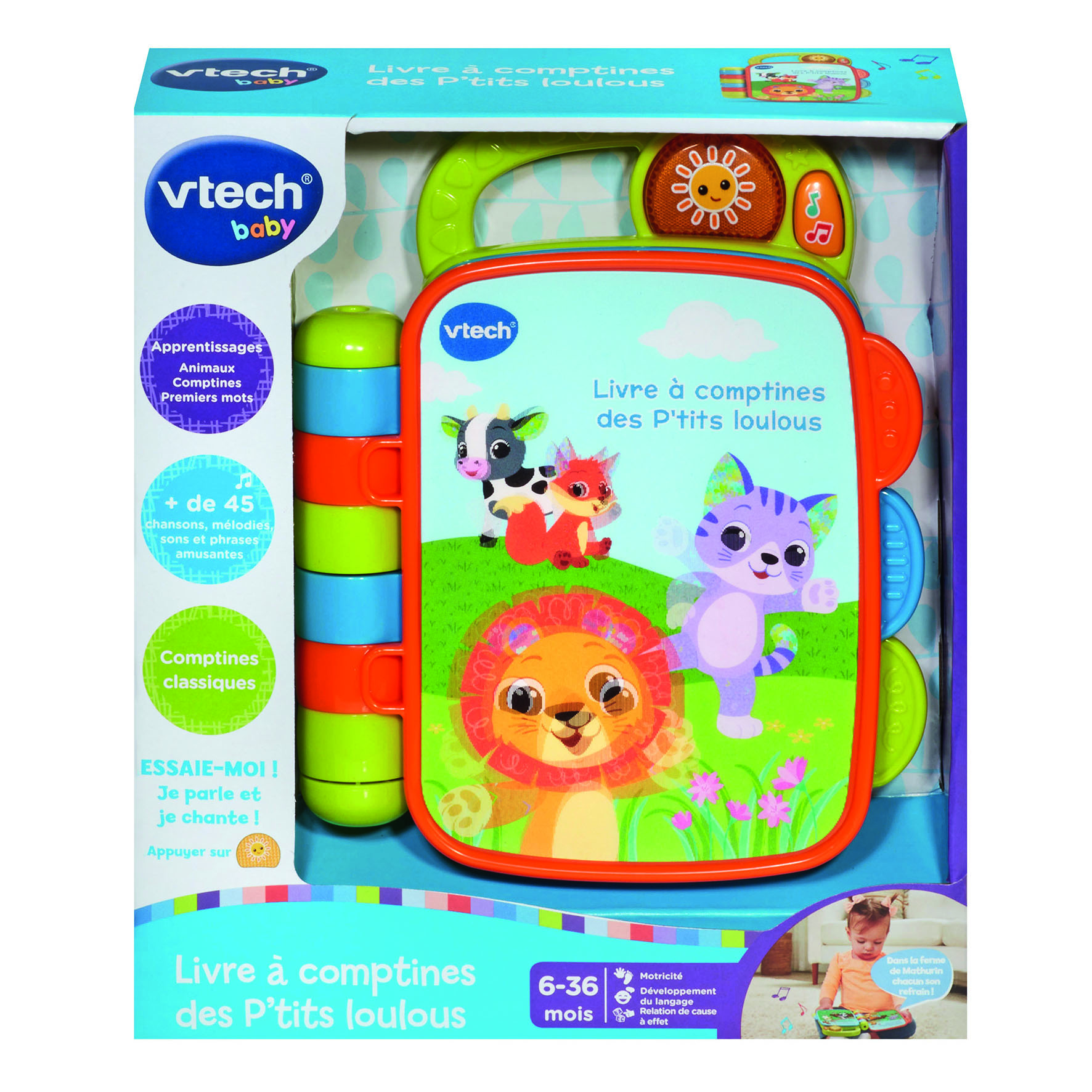 Voir la diapositive 7 : VTECH Livre à comptines des P'tits Loulous