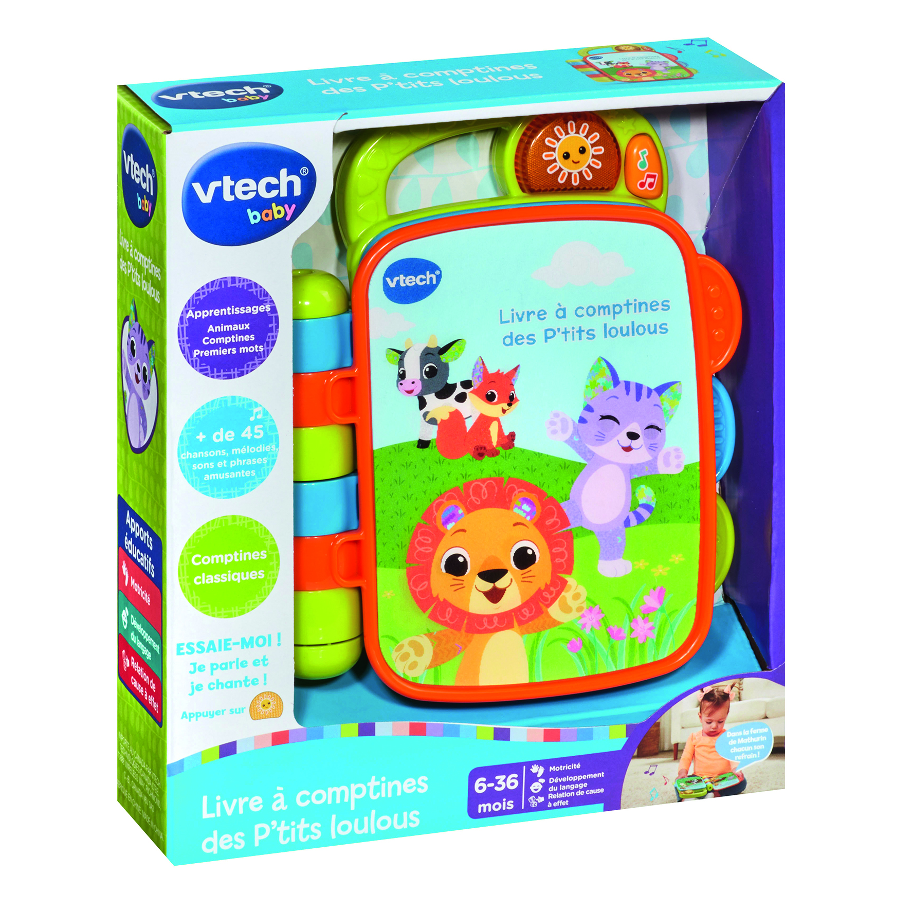 Voir la diapositive 8 : VTECH Livre à comptines des P'tits Loulous