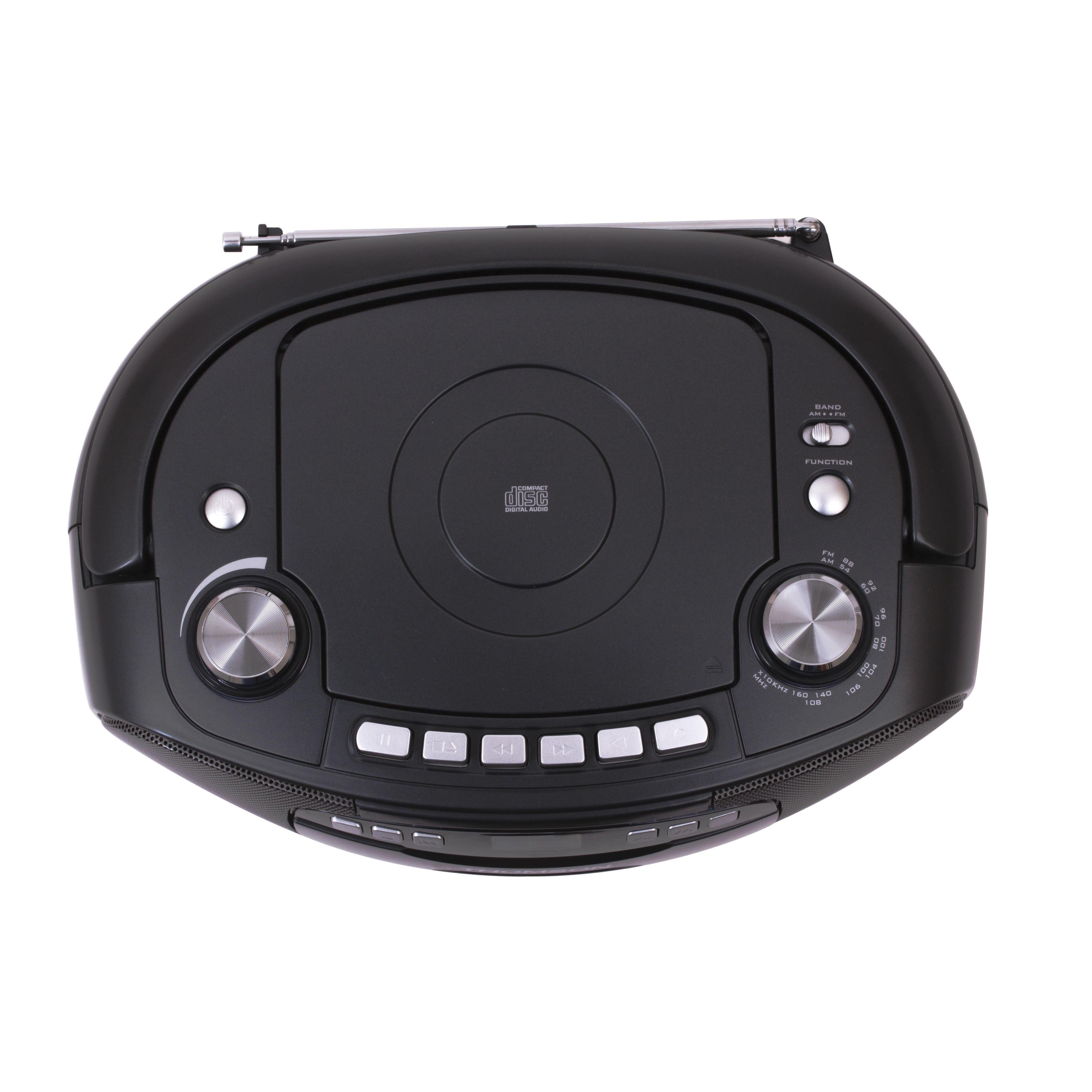 Voir la diapositive 3 : THOMSON Lecteur Radio/K7/CD portable RK200CD - Noir