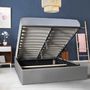 Voir la diapositive 1 : Lit coffre double 140x200 cm avec sommier MILA