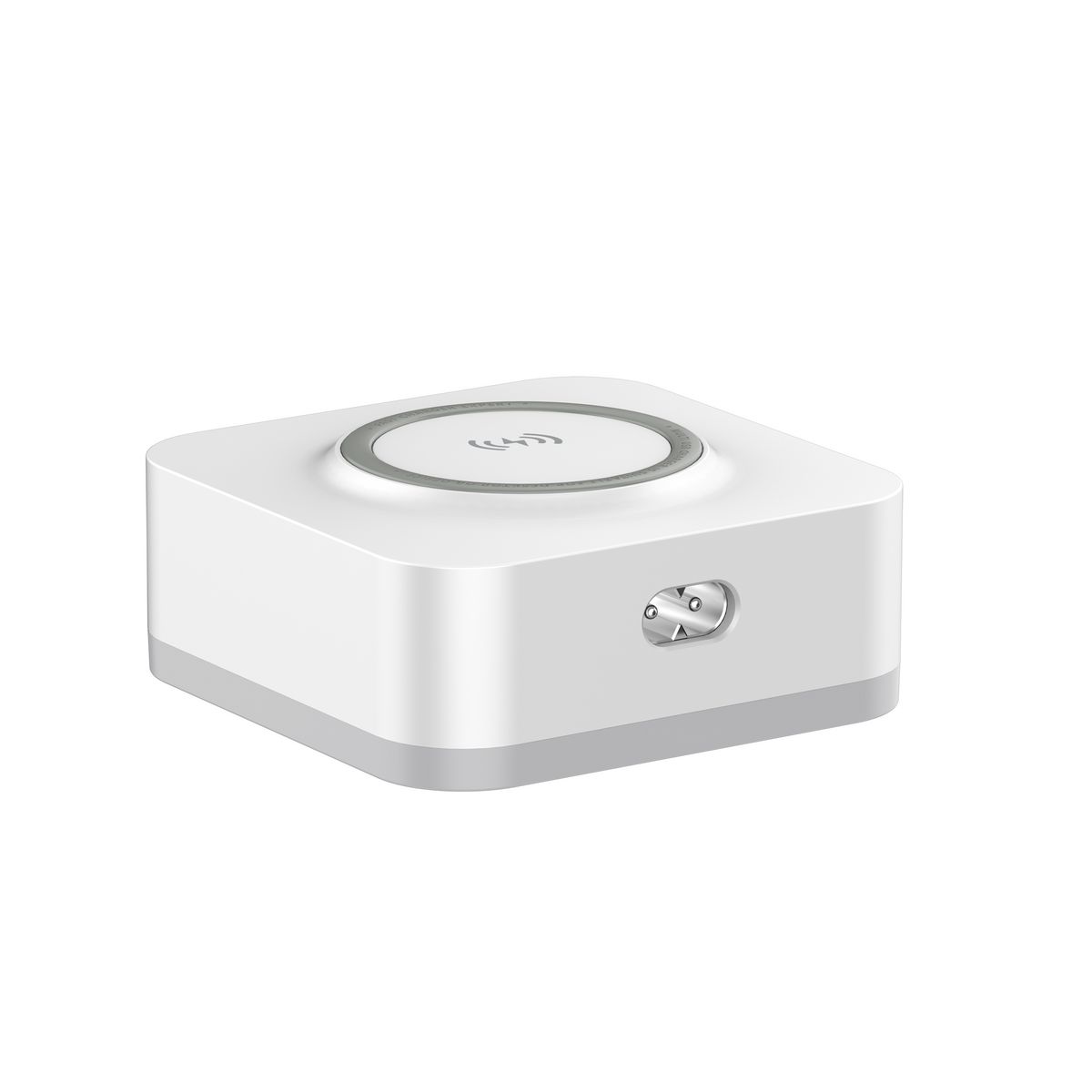 WEENECT Chargeur secteur 5-en-1 induction + 4 ports USB - Blanc