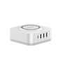 Voir la diapositive 5 : WEENECT Chargeur secteur 5-en-1 induction + 4 ports USB - Blanc