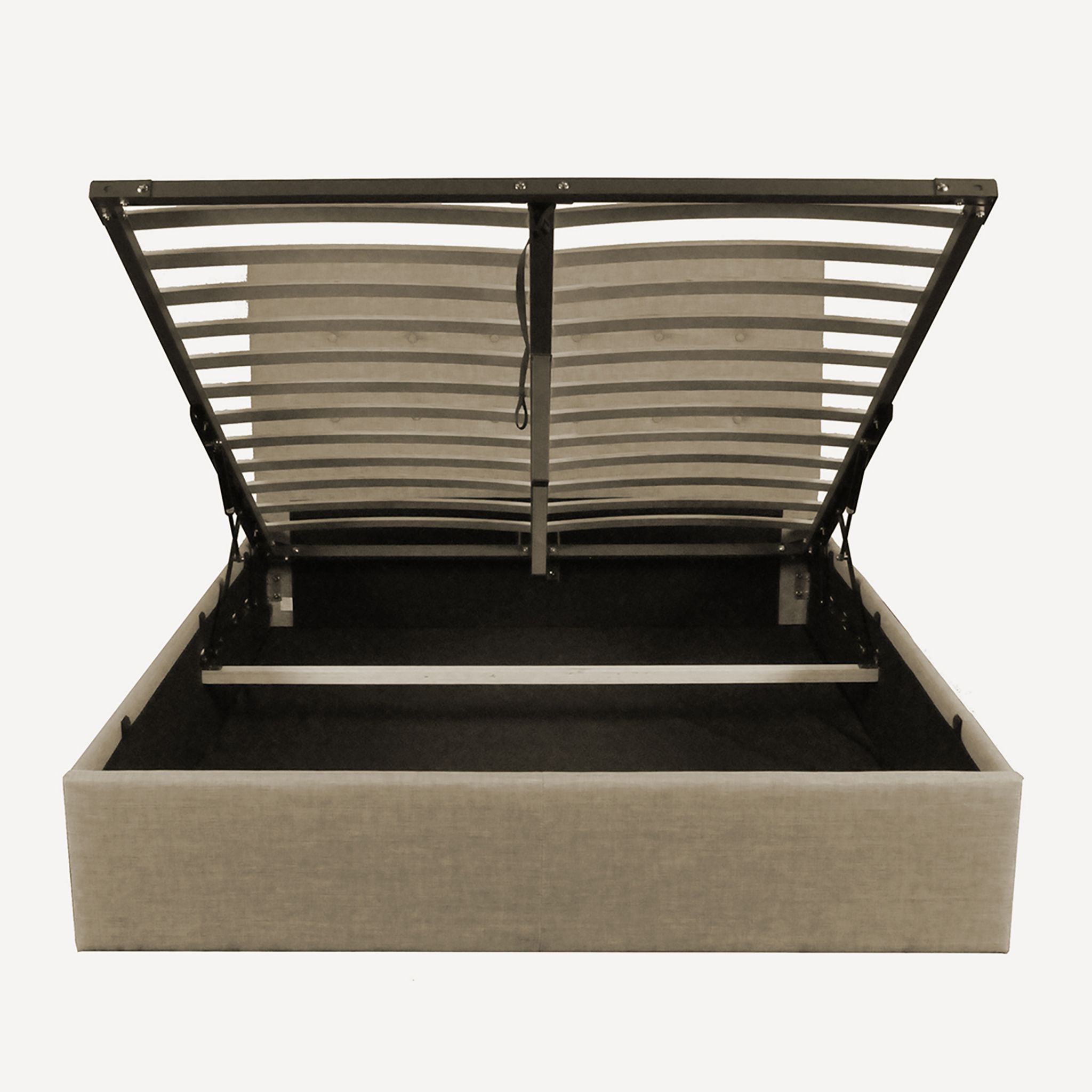 Voir la diapositive 4 : Lit coffre avec tête de lit capitonnée, livré avec sommier 140x190 CM CATANE