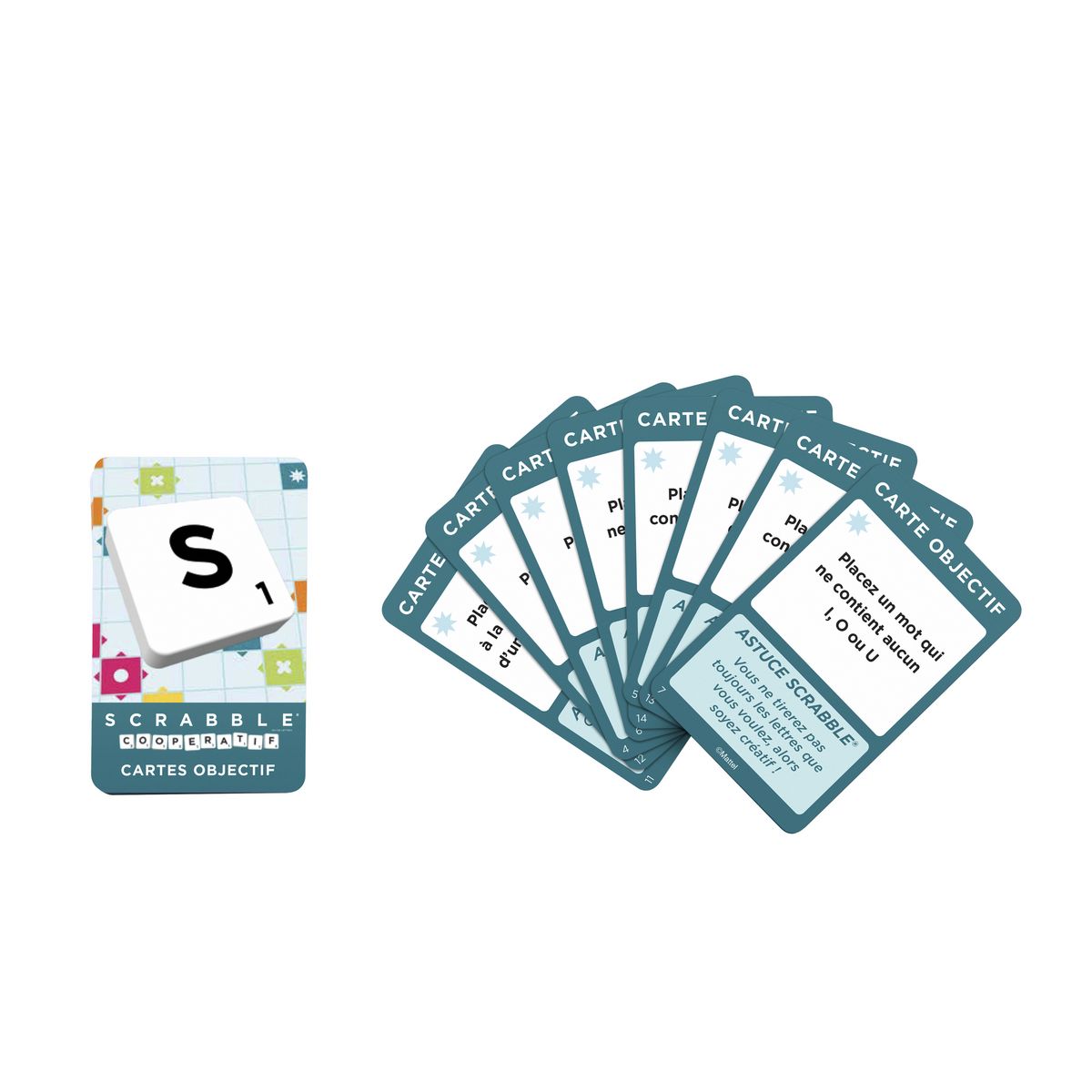 MATTEL GAMES Scrabble Classique 2 En 1 Avec Plateau Réversible - Jeu De Société - 8 Ans Et +