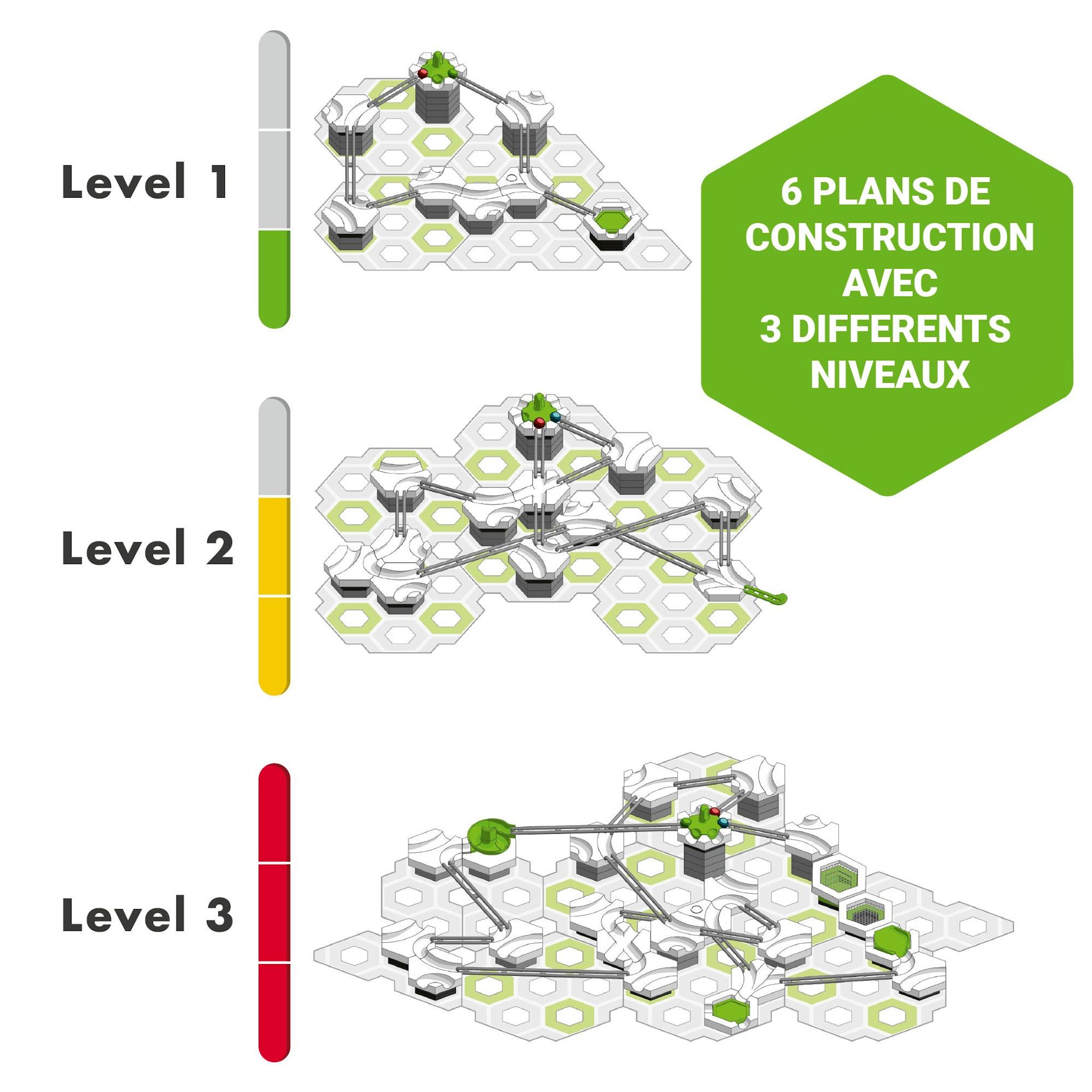 Voir la diapositive 4 : RAVENSBURGER Circuit de billes Gravitrax Action Set Twist