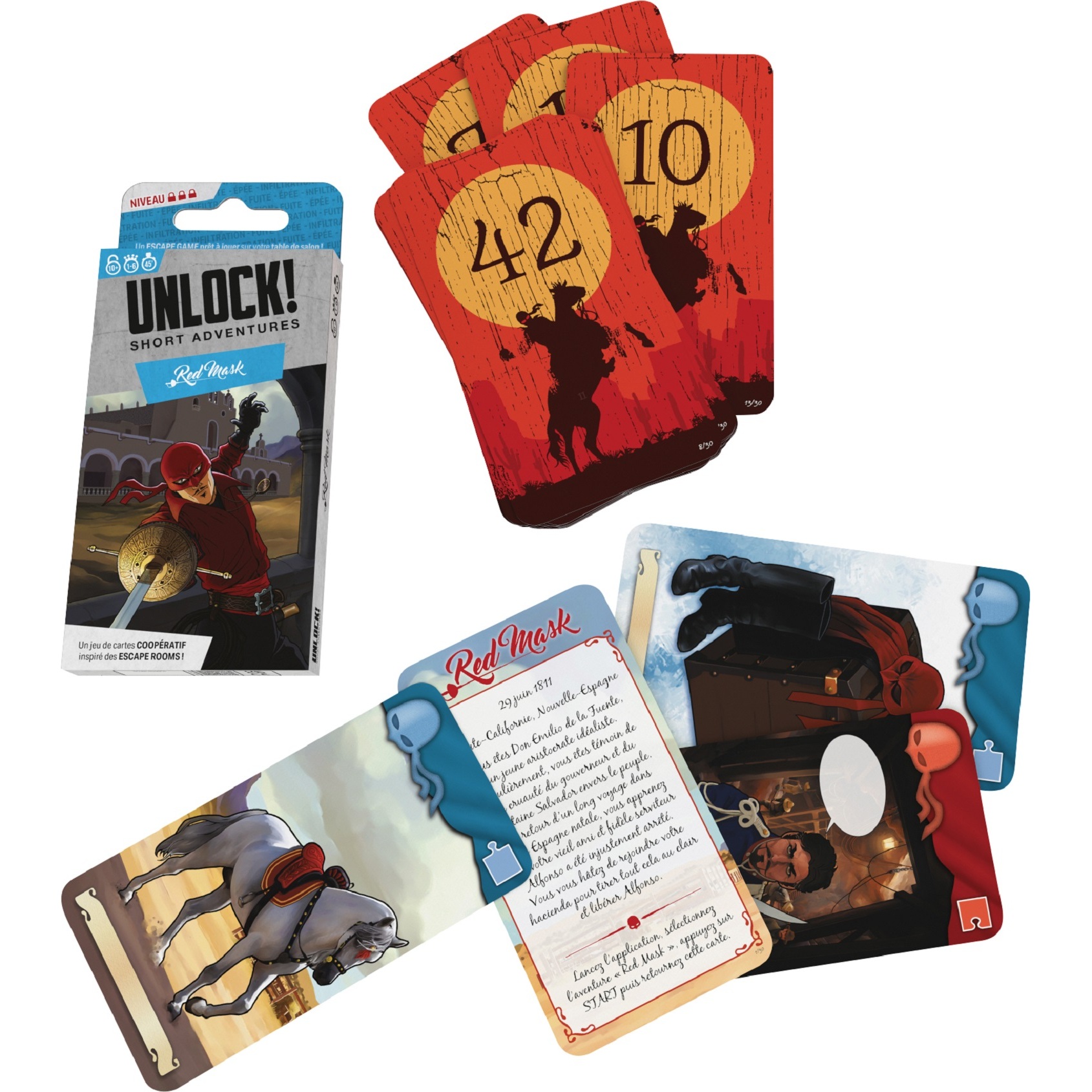 Voir la diapositive 4 : ASMODEE Jeu Unlock Red Mask