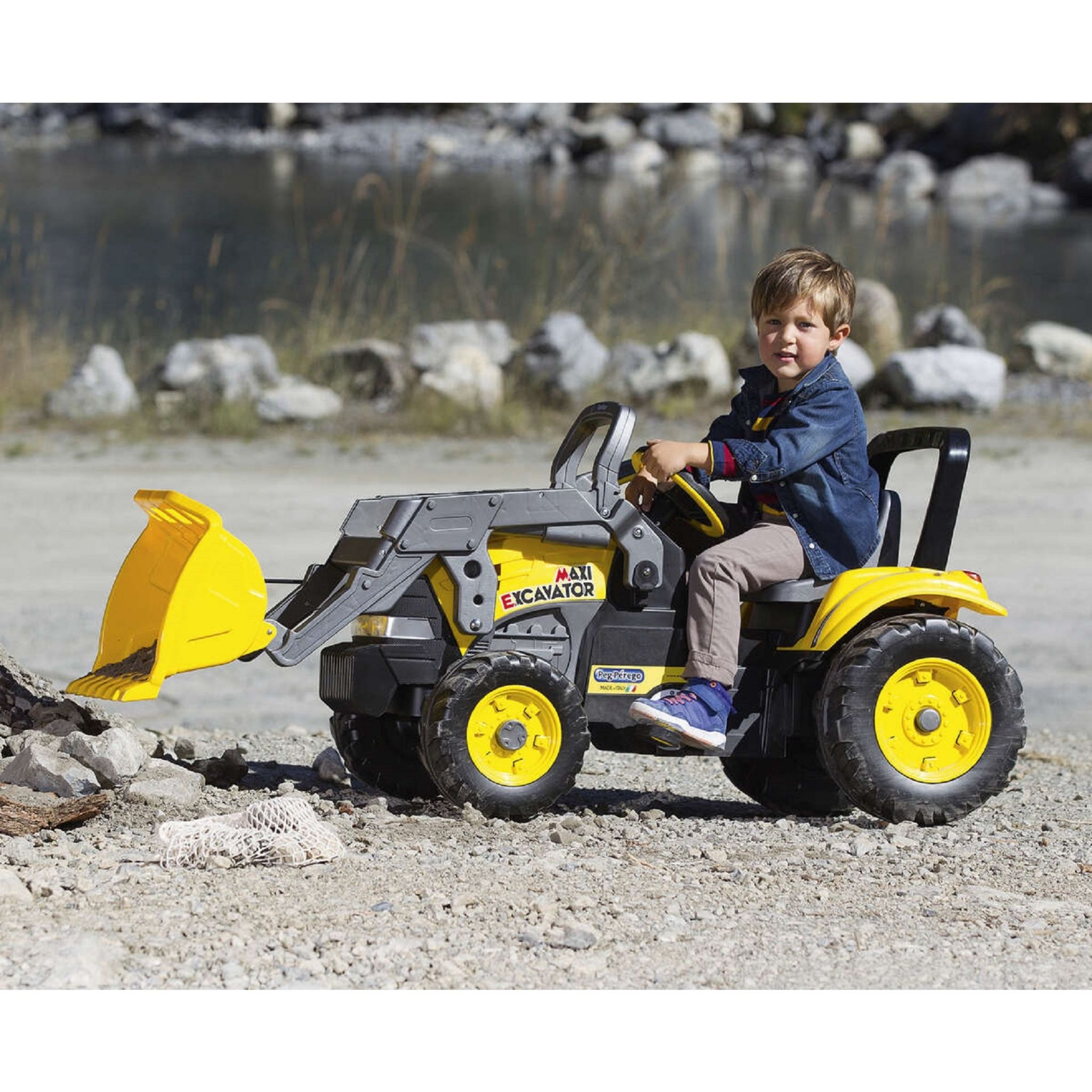 Voir la diapositive 2 : PEG PEREGO Tracteur Maxi Excavator