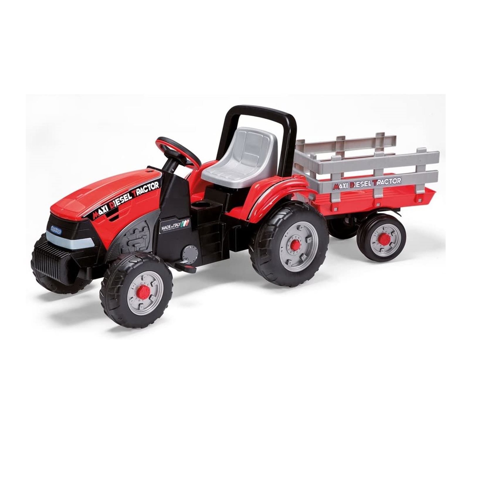Voir la diapositive 2 : PEG PEREGO Tracteur à pédales réglable Maxi Diesel