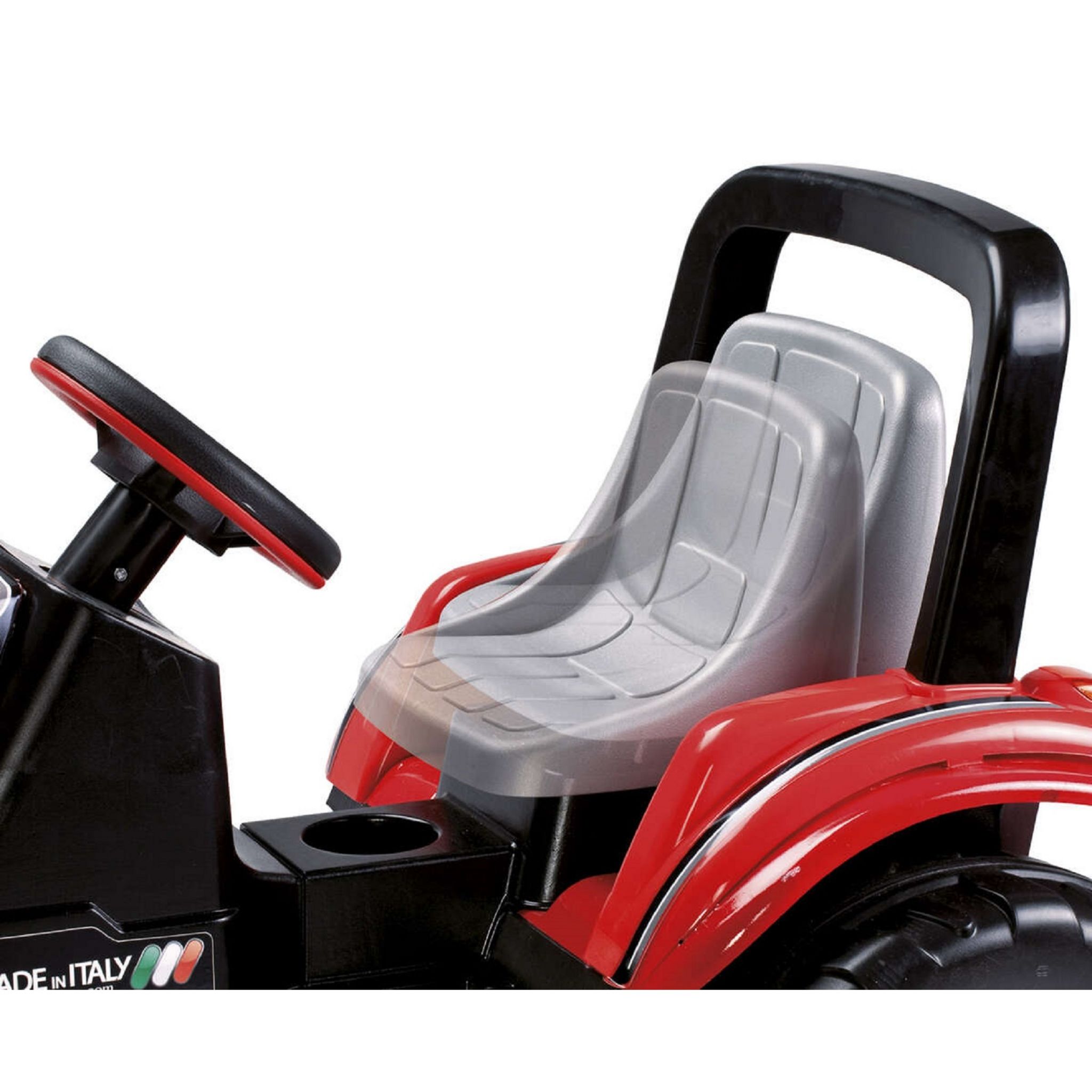 Voir la diapositive 4 : PEG PEREGO Tracteur à pédales réglable Maxi Diesel