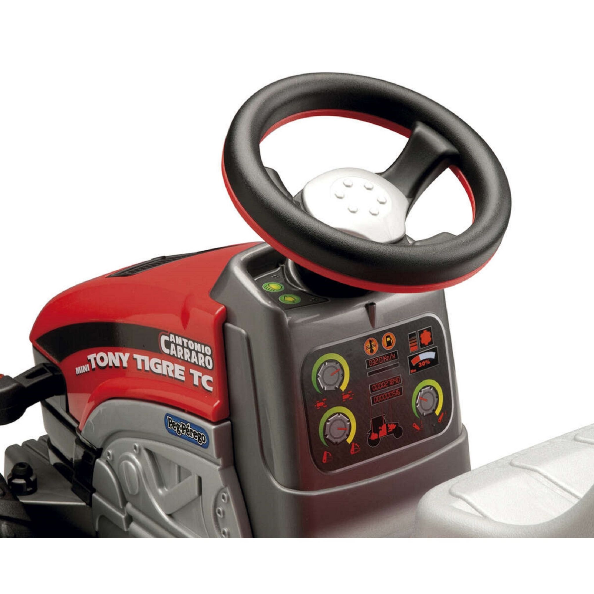 Voir la diapositive 6 : PEG PEREGO Tracteur à pédales réglable Maxi Diesel