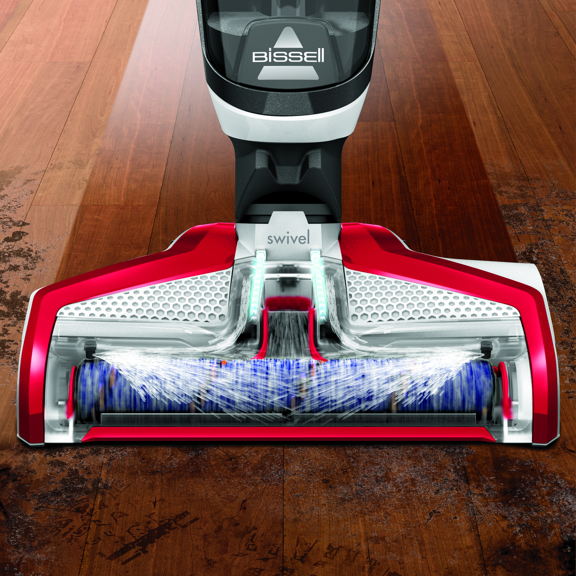 Voir la diapositive 2 : BISSELL Balai vapeur 22034 - Rouge