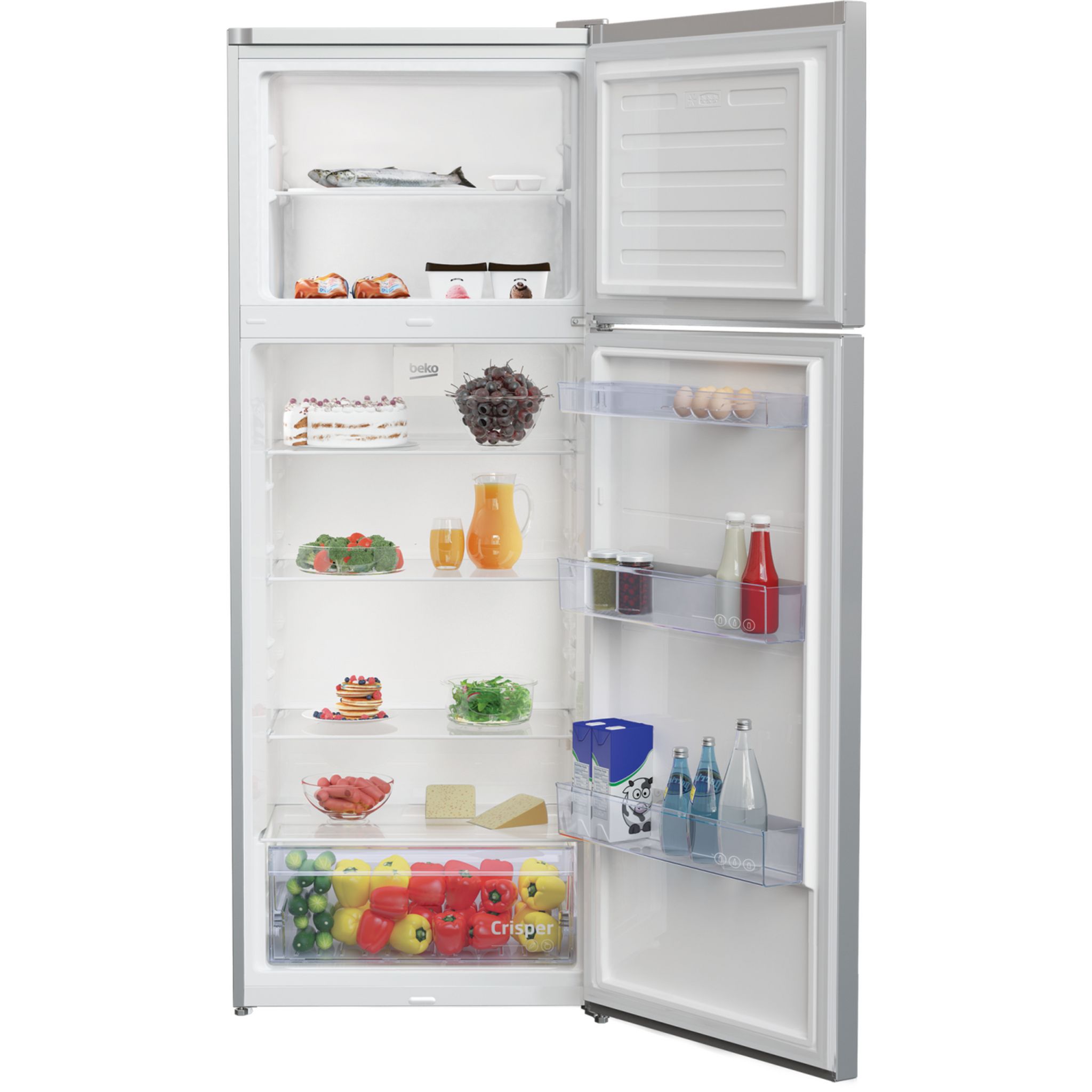 Voir la diapositive 2 : BEKO Réfrigérateur 2 portes RDSE465K40SN, 437 L, Froid brassé, E