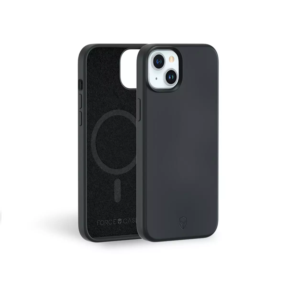 FORCE CASE Coque silicone Magsafe pour iPhone 15 Plus - Noir