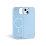 Voir la diapositive 1 : FORCE CASE Coque silicone Magsafe pour iPhone 15 - Bleu ciel