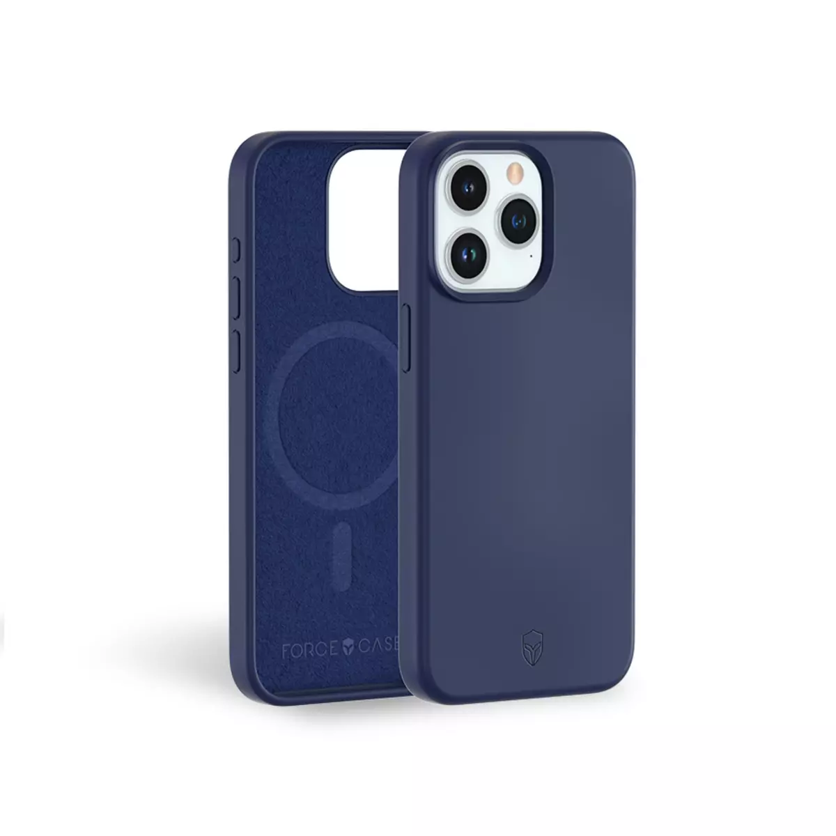 FORCE CASE Coque silicone Magsafe pour iPhone 15 Pro Max - Bleu