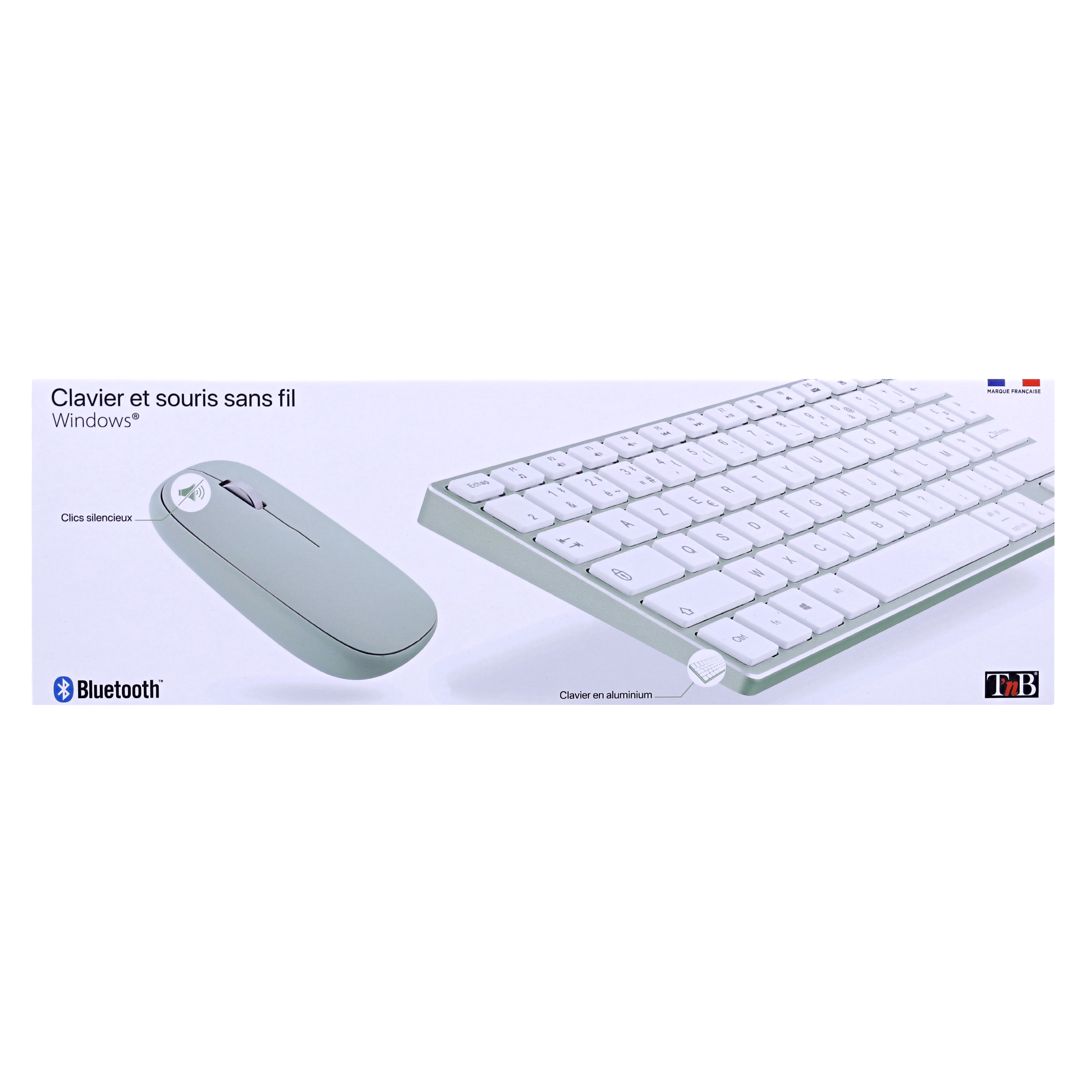 Voir la diapositive 5 : TNB Clavier + souris sans fil - Gris