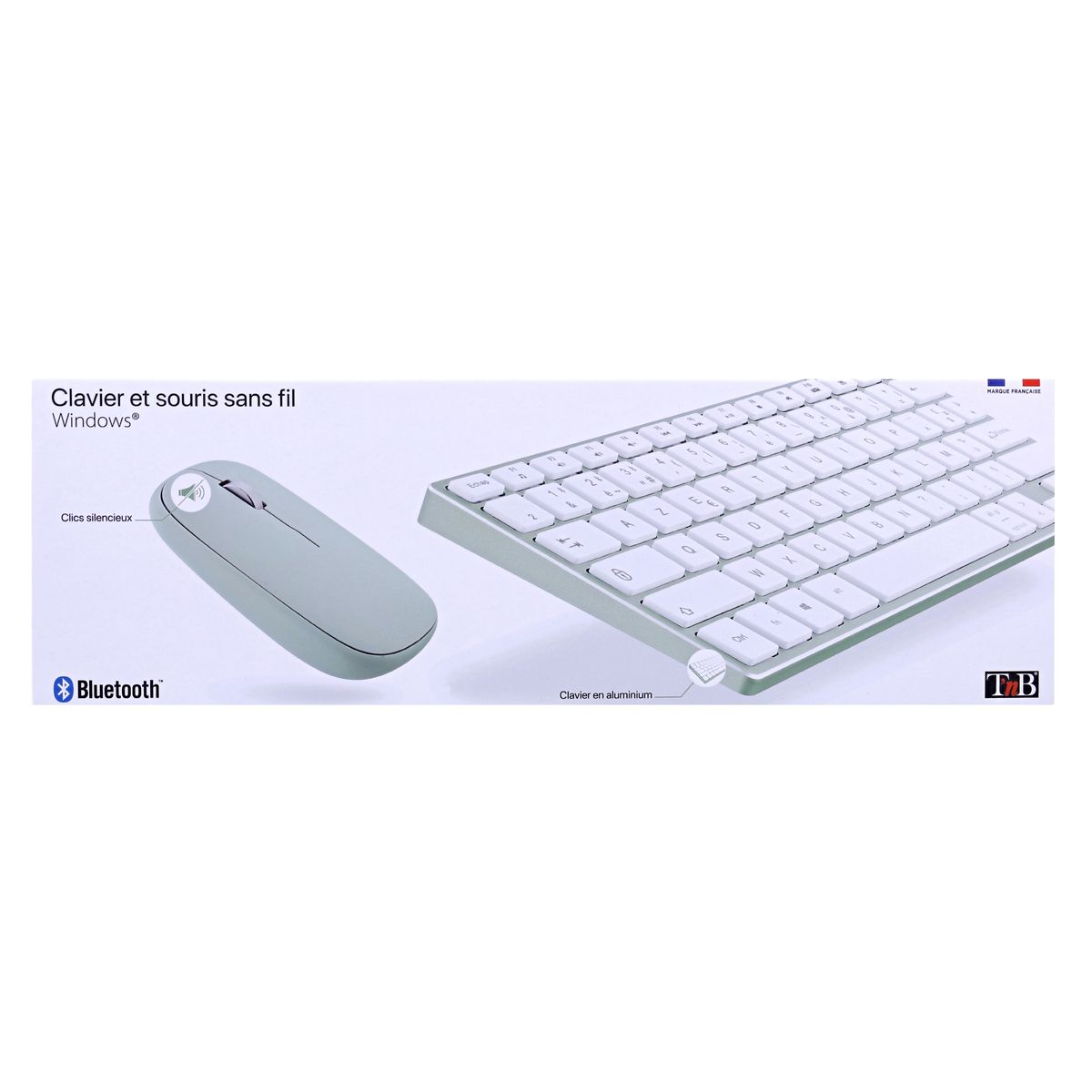TNB Clavier + souris sans fil - Gris
