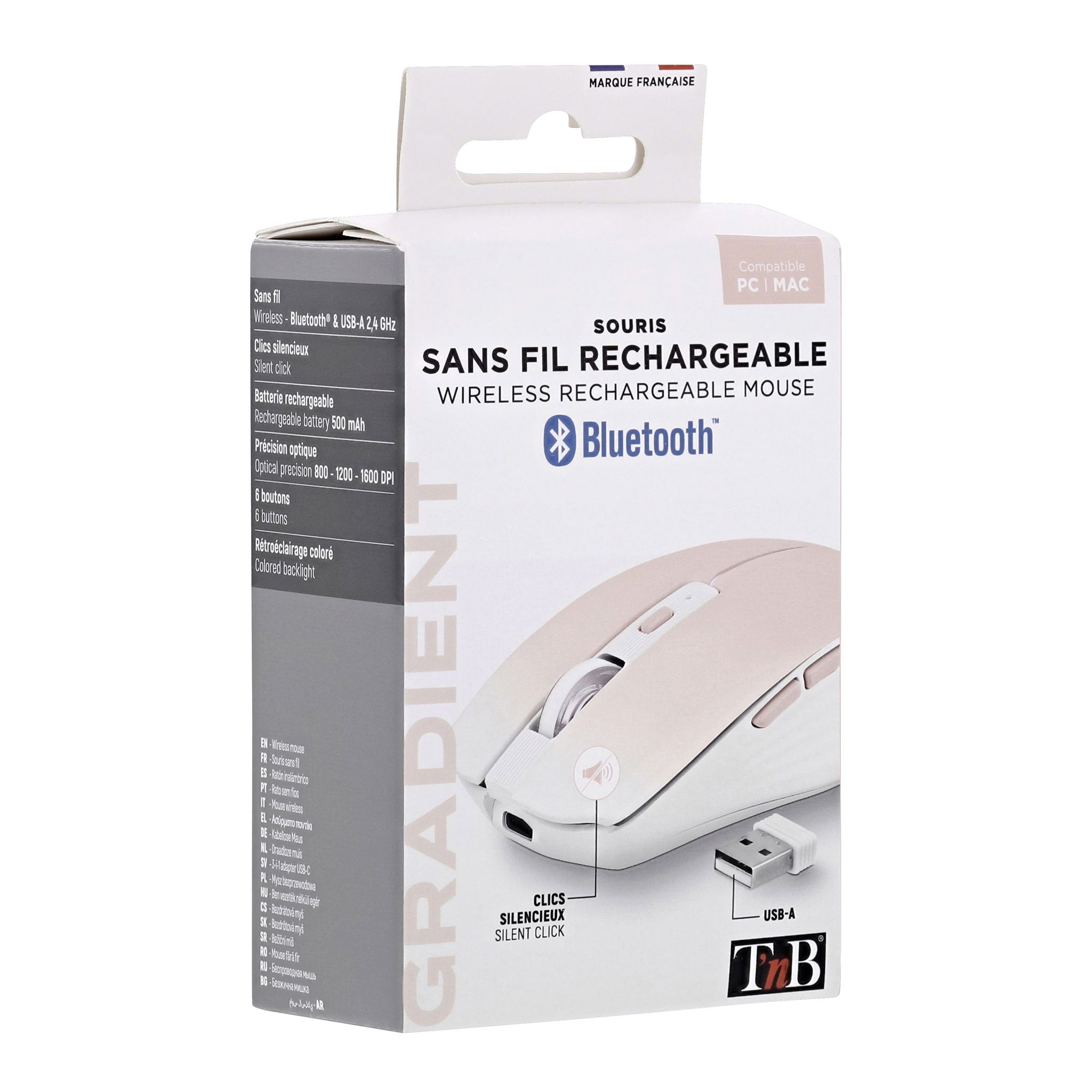 Voir la diapositive 8 : TNB Souris sans fil - Rose