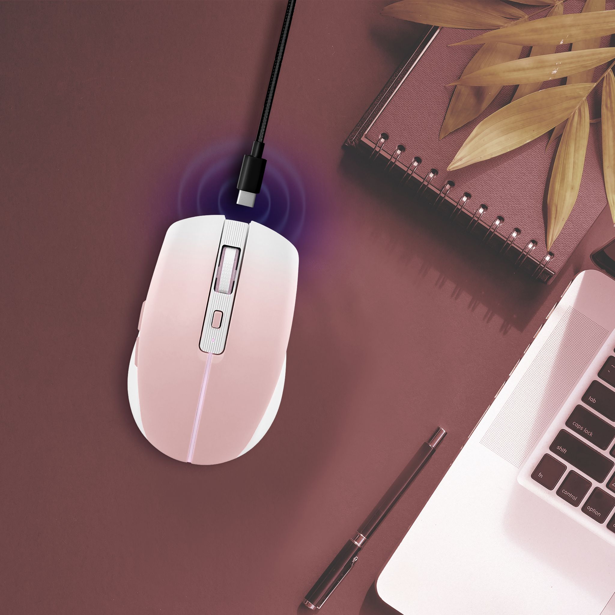 Voir la diapositive 9 : TNB Souris sans fil - Rose