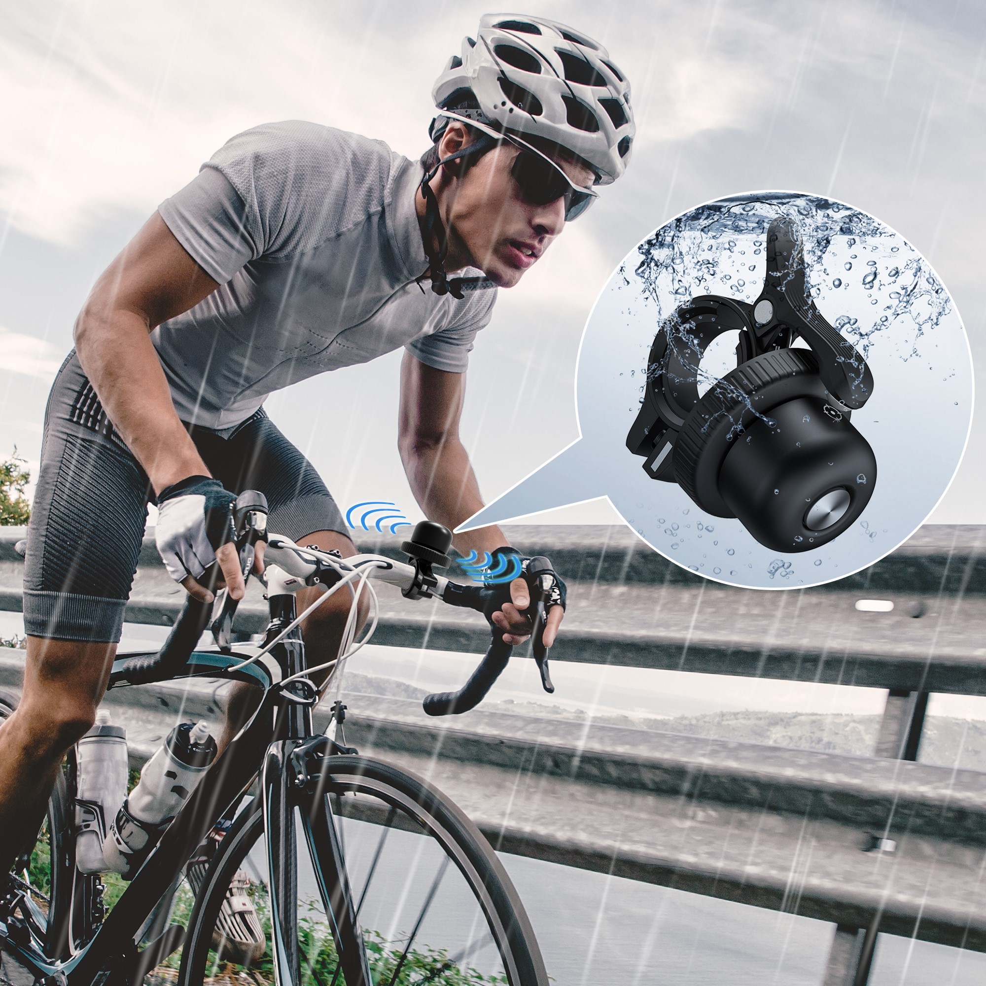 Voir la diapositive 4 : MILI Sonnette connectée FindMy pour Vélo ou Trottinette