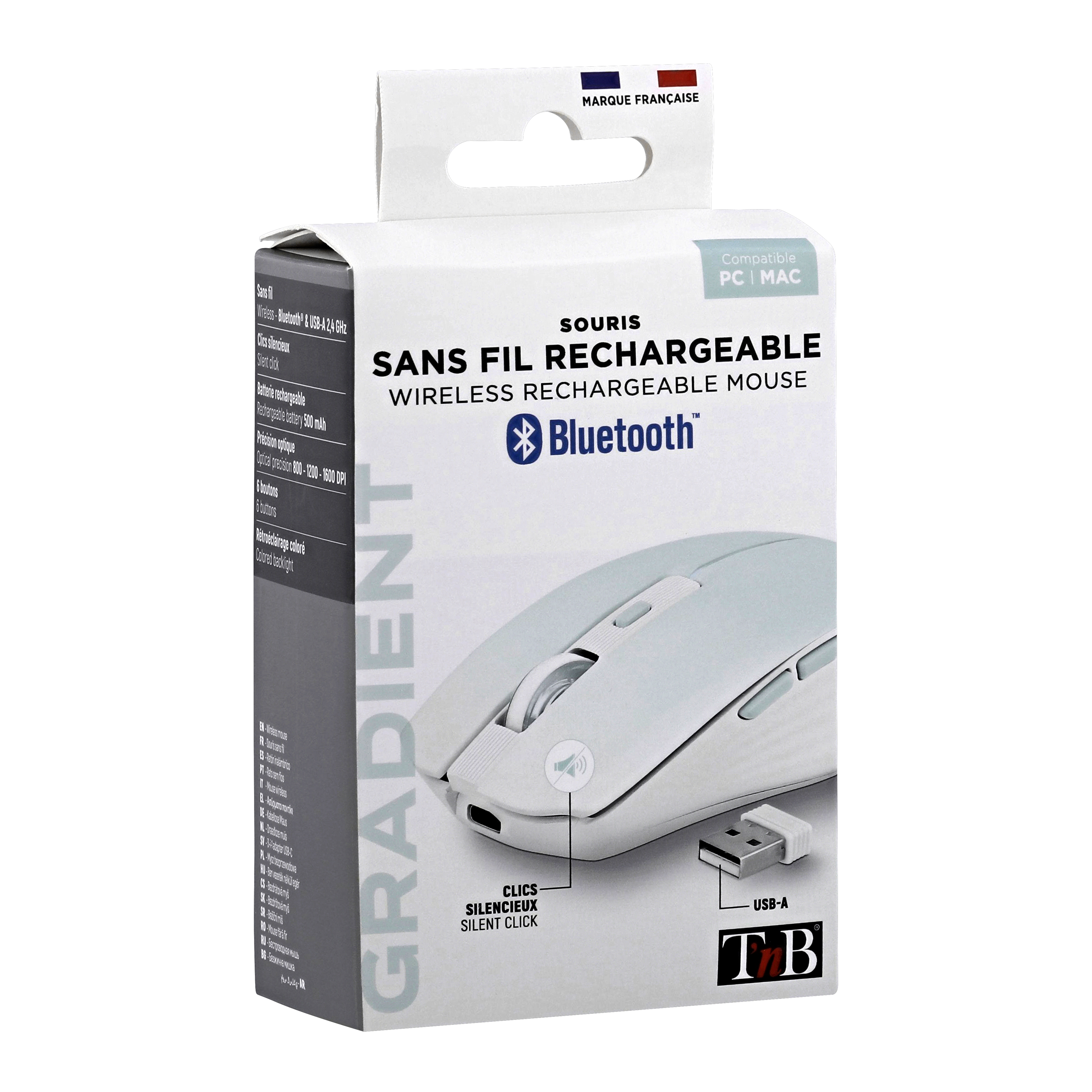 Voir la diapositive 8 : TNB Souris sans fil - Bleu
