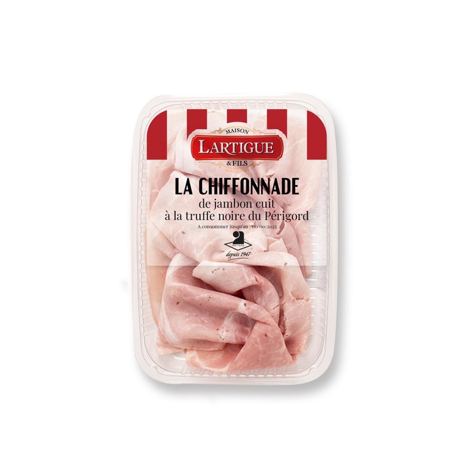 LARTIGUE La chiffonnade de jambon cuit à la truffe noire du Périgord 110g