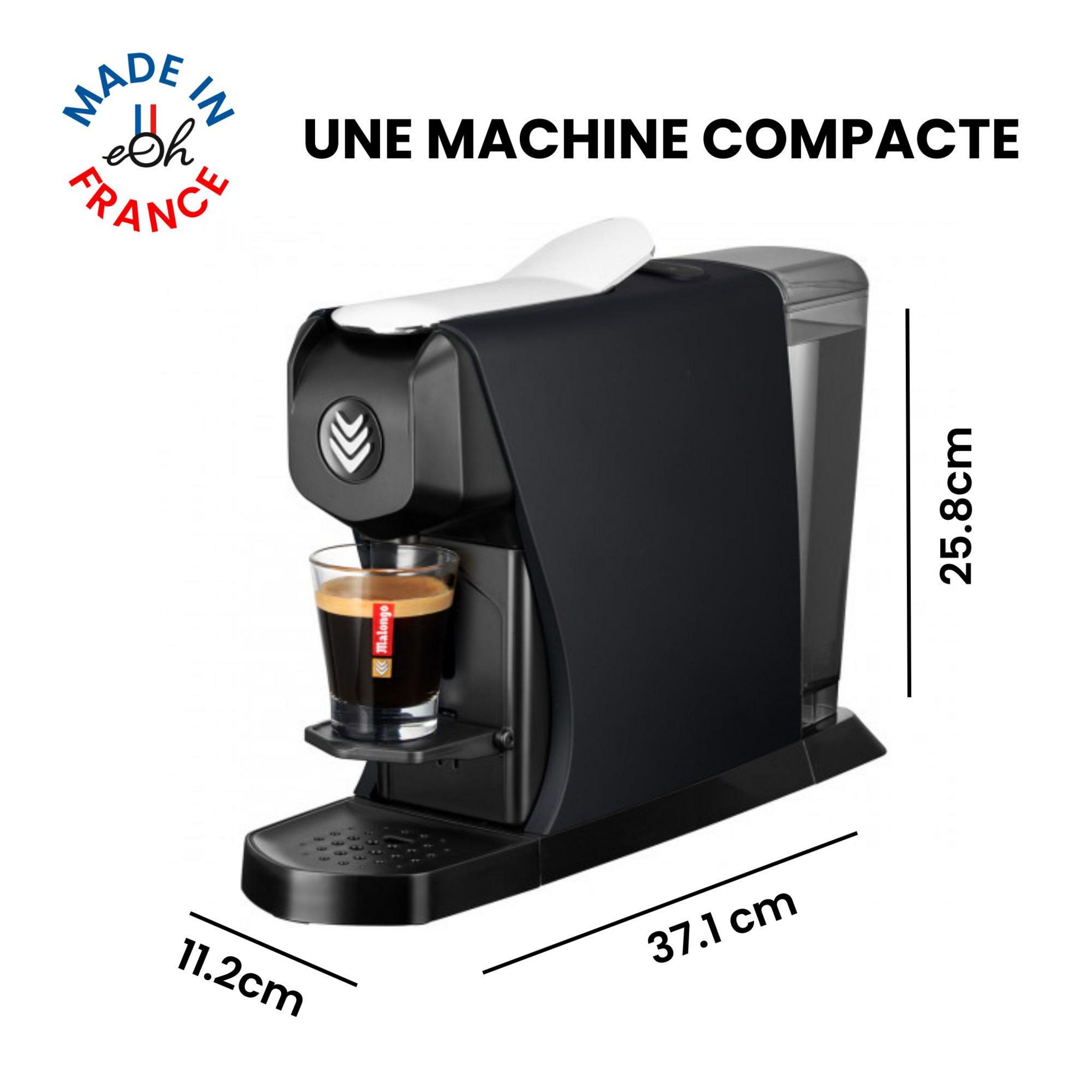 Voir la diapositive 6 : MALONGO Machine expresso Éoh - Noir