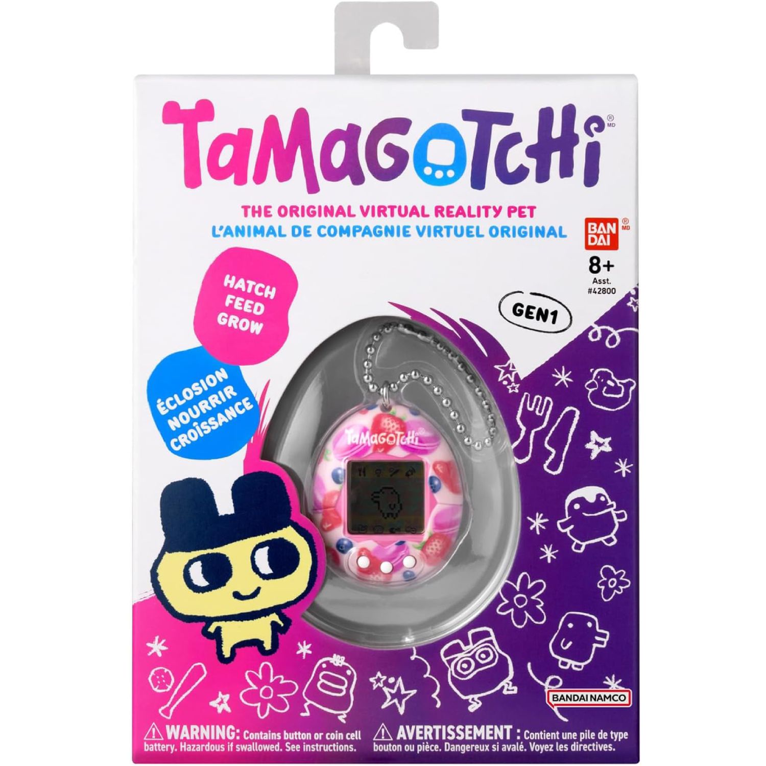 Voir la diapositive 3 : BANDAI Jeu Tamagotchi Original GEN 1 - Rose