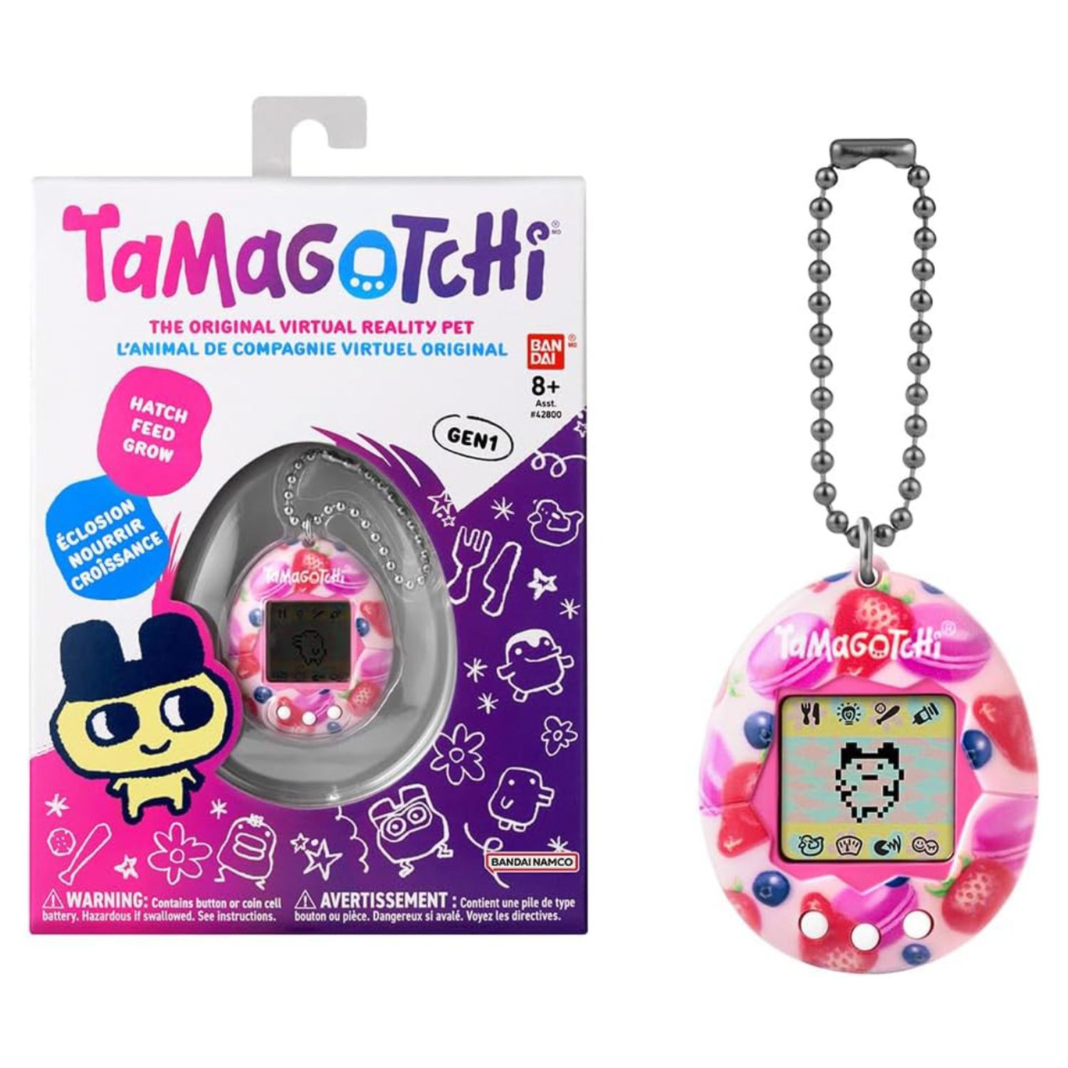 Voir la diapositive 4 : BANDAI Jeu Tamagotchi Original GEN 1 - Rose