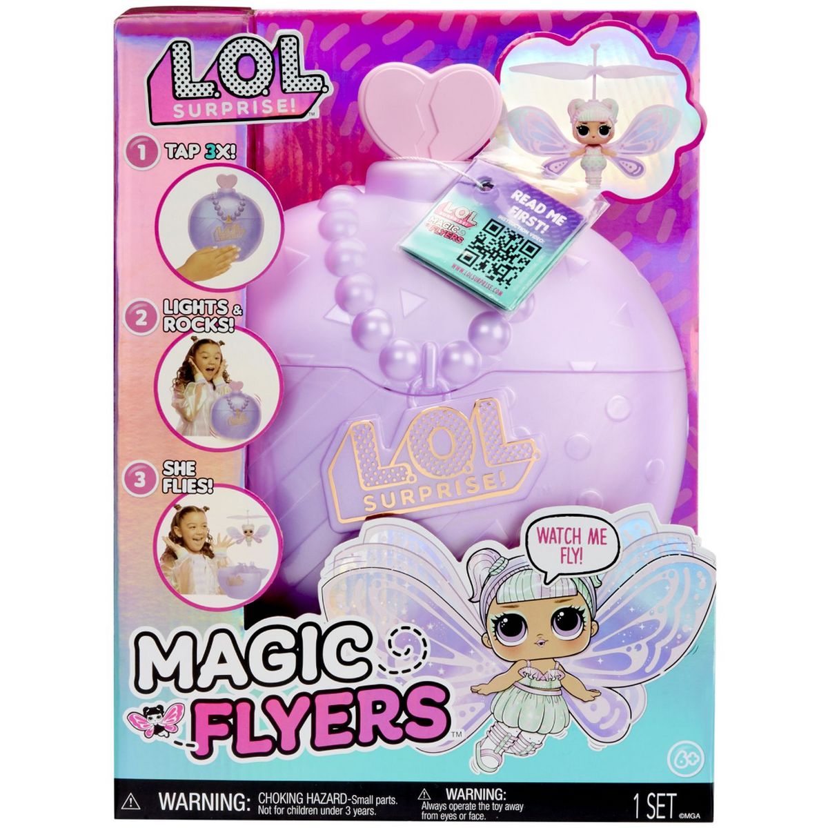 MGA Figurine Lol Surprise Magic Flyer Coeur Violet