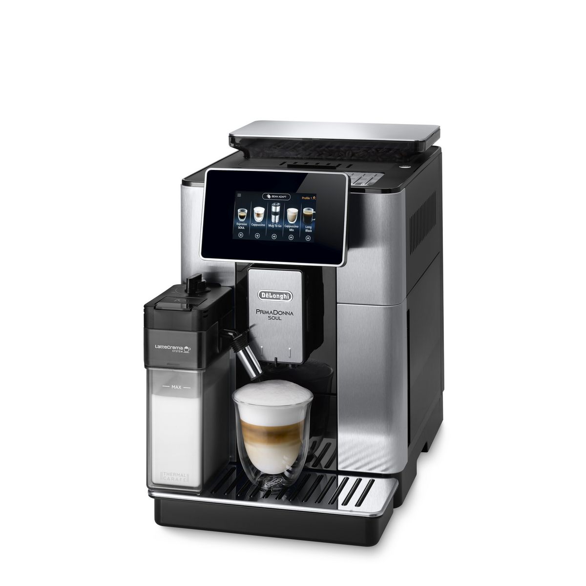 DELONGHI Machine expresso avec broyeur ECAM610.55.SB - Silver