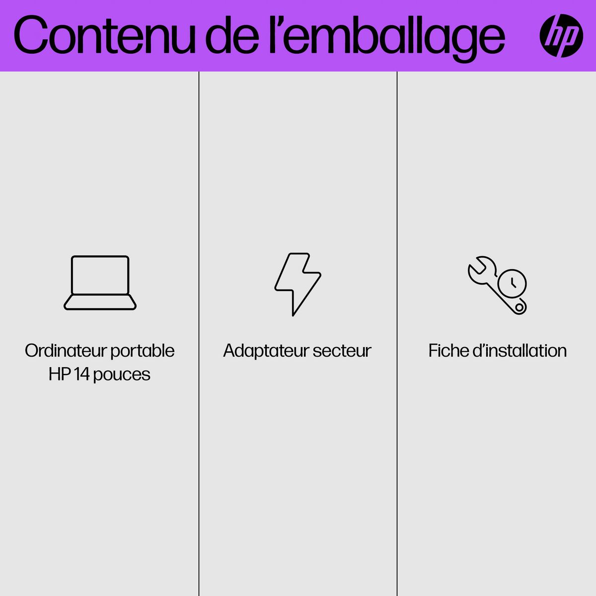 HP Ordinateur portable LAPTOP 14-EM0015NF