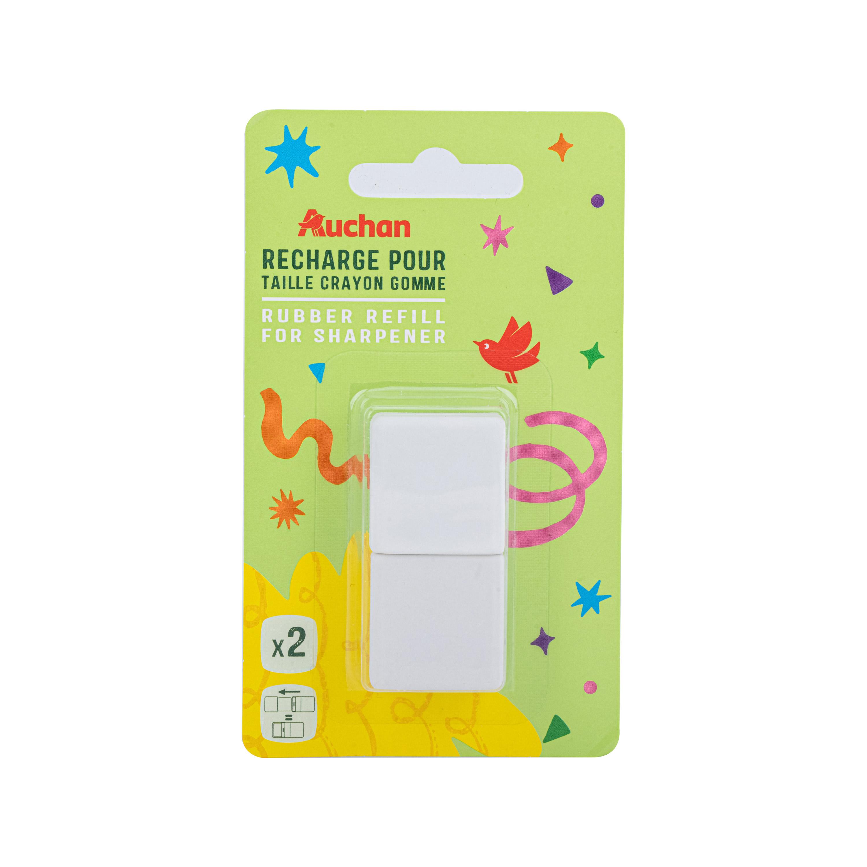 AUCHAN Recharge pour Taille Crayon x2