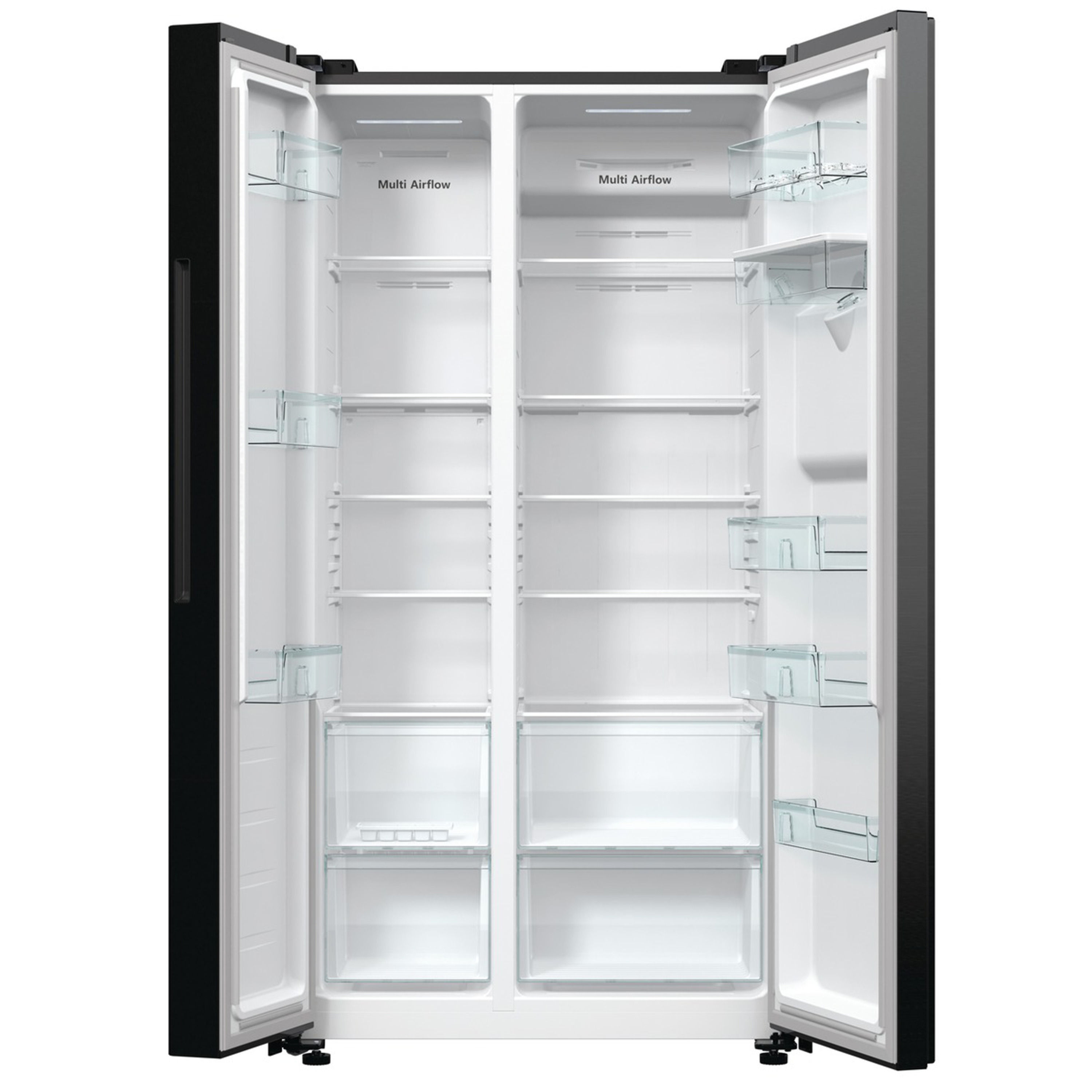 Voir la diapositive 2 : HISENSE Réfrigérateur multiportes RS711N4WFE, 547 L, Froid ventilé No Frost, E